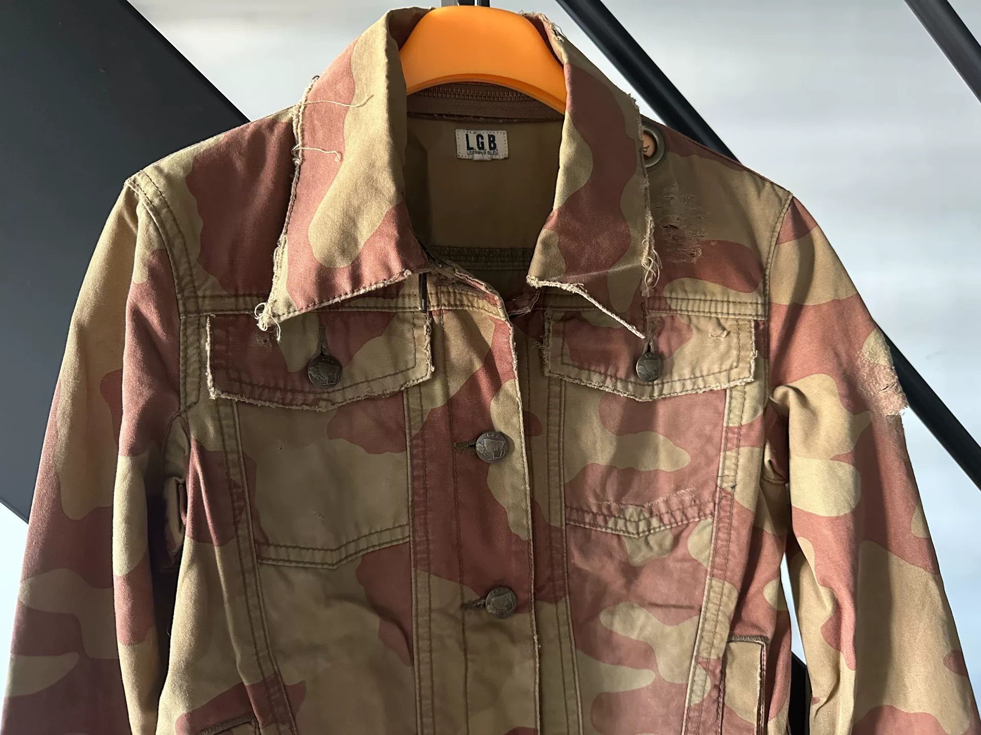 Le Grande Bleu (L.G.B.) LGB Camouflage Damaged Jacket Size US XS / EU 42 / 0 - 4 Thumbnail
