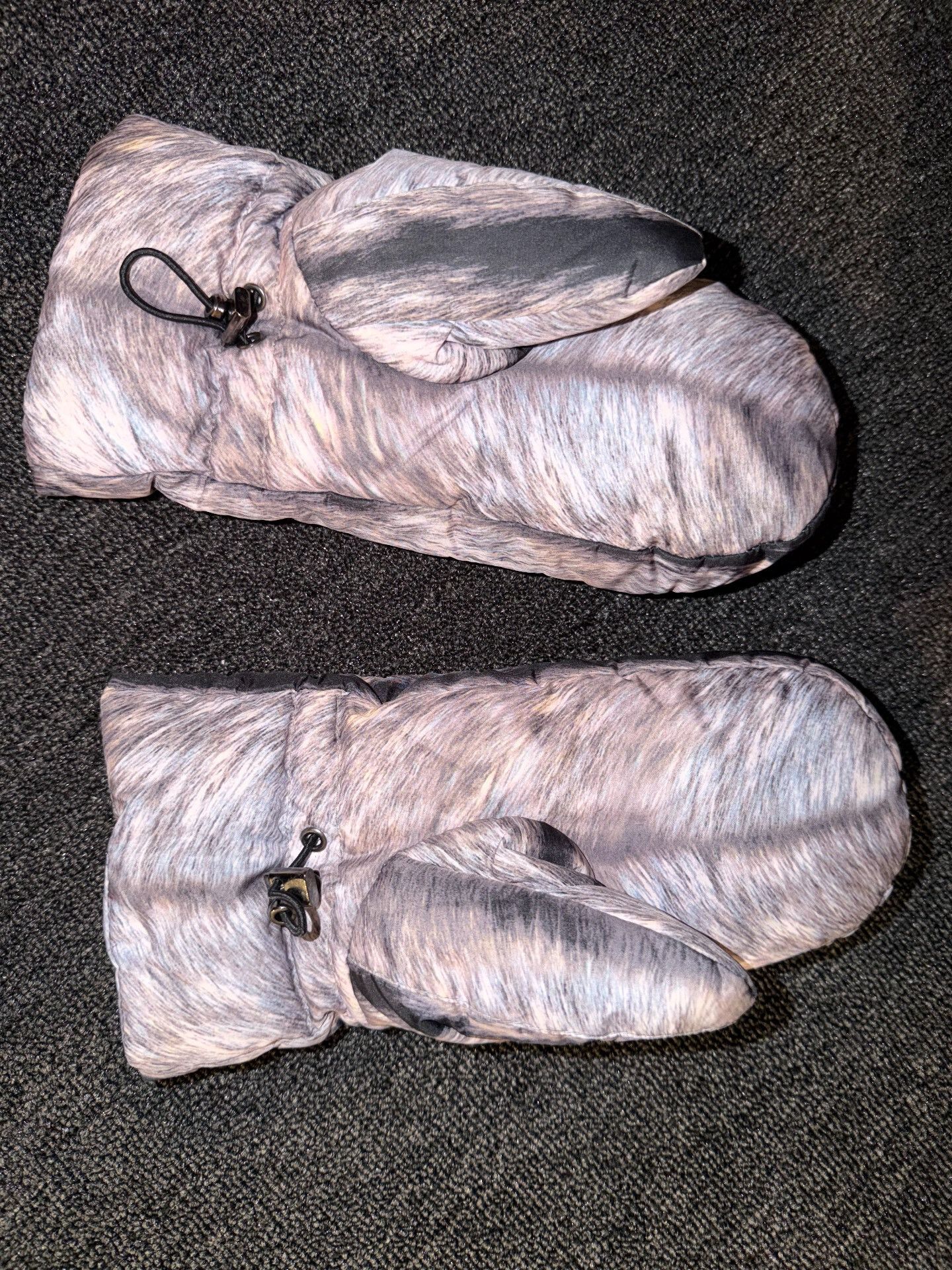 MM6 MM6 Fur Pattern Down Trapper Gloves Size ONE SIZE - 4 Thumbnail