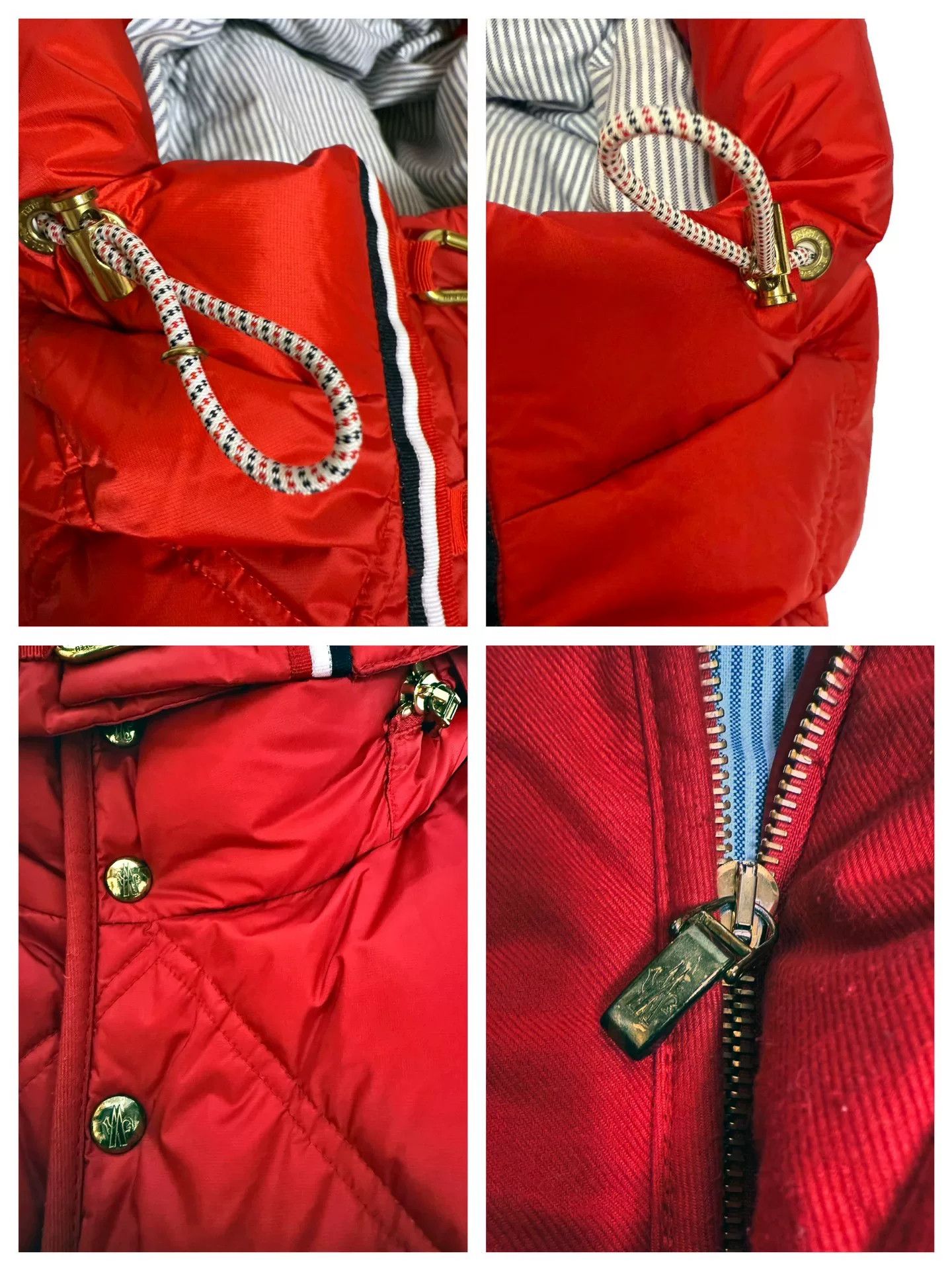 Thom Browne Moncler Gamme Bleu Red Down Jacket Size US S / EU 44-46 / 1 - 6 Thumbnail