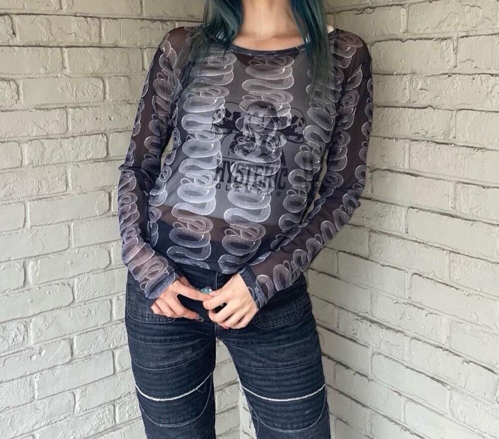 Hysteric Glamour Hysteric Glamour Snake Loop Long-Sleeve T-Shirt Size M / US 6-8 / IT 42-44 - 8 Thumbnail