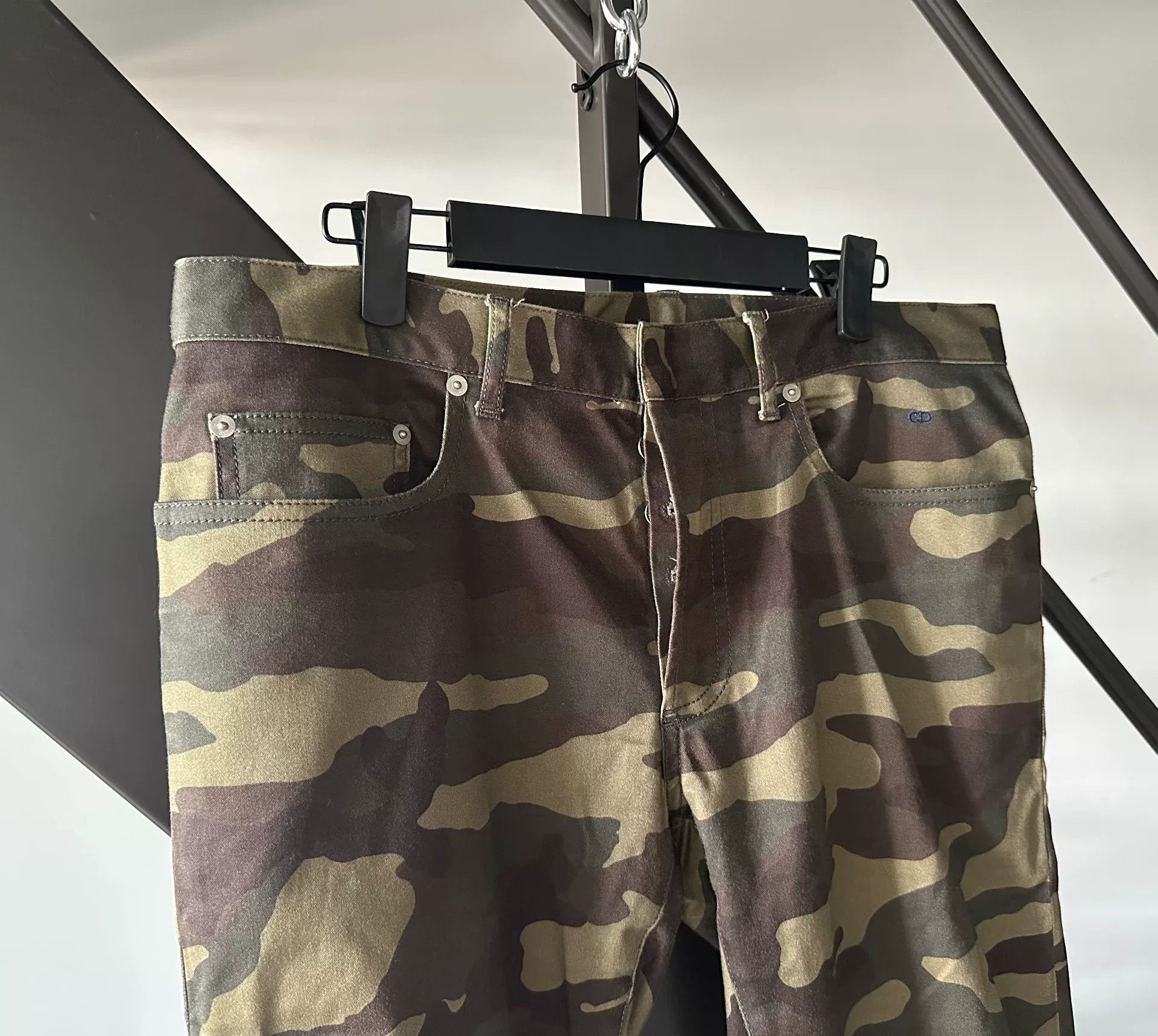 Kris Van Assche Dior Homme Camo Jeans from SS16 Collection Size US 33 - 2 Thumbnail