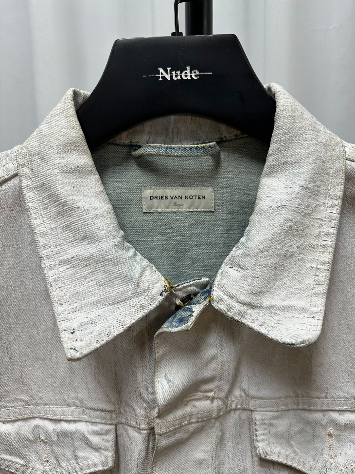 Dries Van Noten Dries Van Noten Waxed Denim Jacket Size US L / EU 52-54 / 3 - 4 Thumbnail