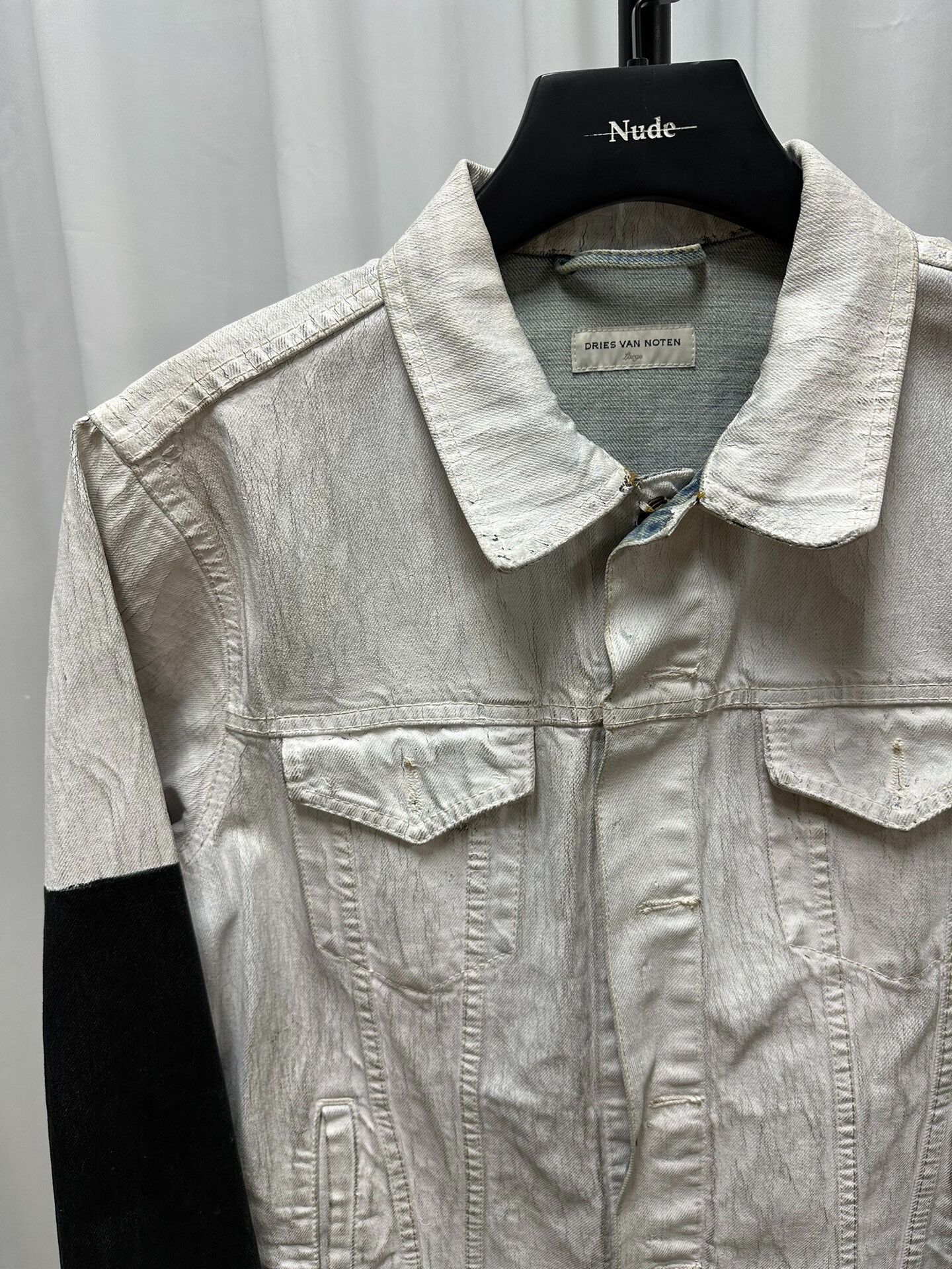 Dries Van Noten Dries Van Noten Waxed Denim Jacket Size US L / EU 52-54 / 3 - 2 Thumbnail
