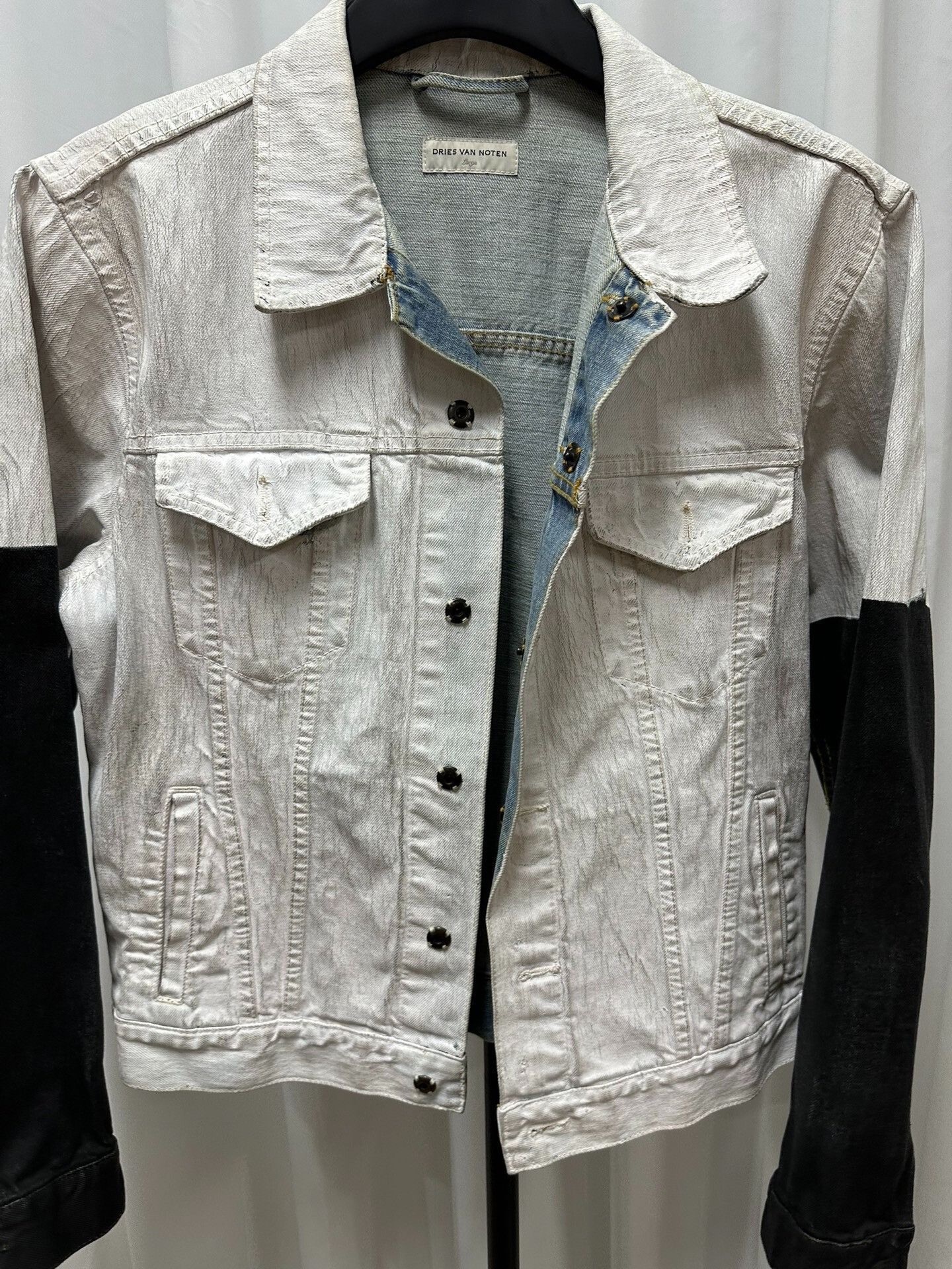 Dries Van Noten Dries Van Noten Waxed Denim Jacket Size US L / EU 52-54 / 3 - 7 Thumbnail