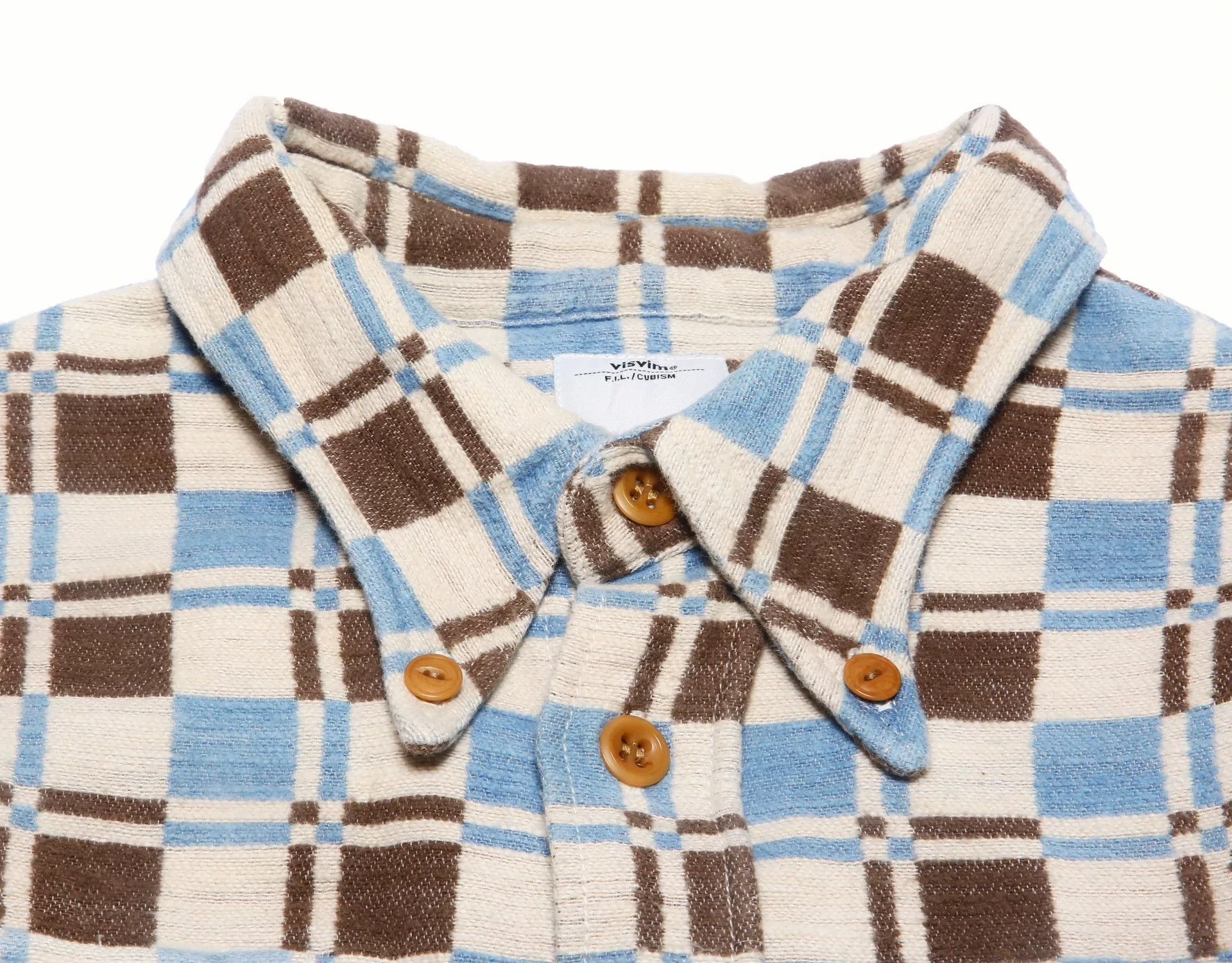 Visvim Visvim 16AW Wally Indigo Check Shirt Size US M / EU 48-50 / 2 - 3 Thumbnail