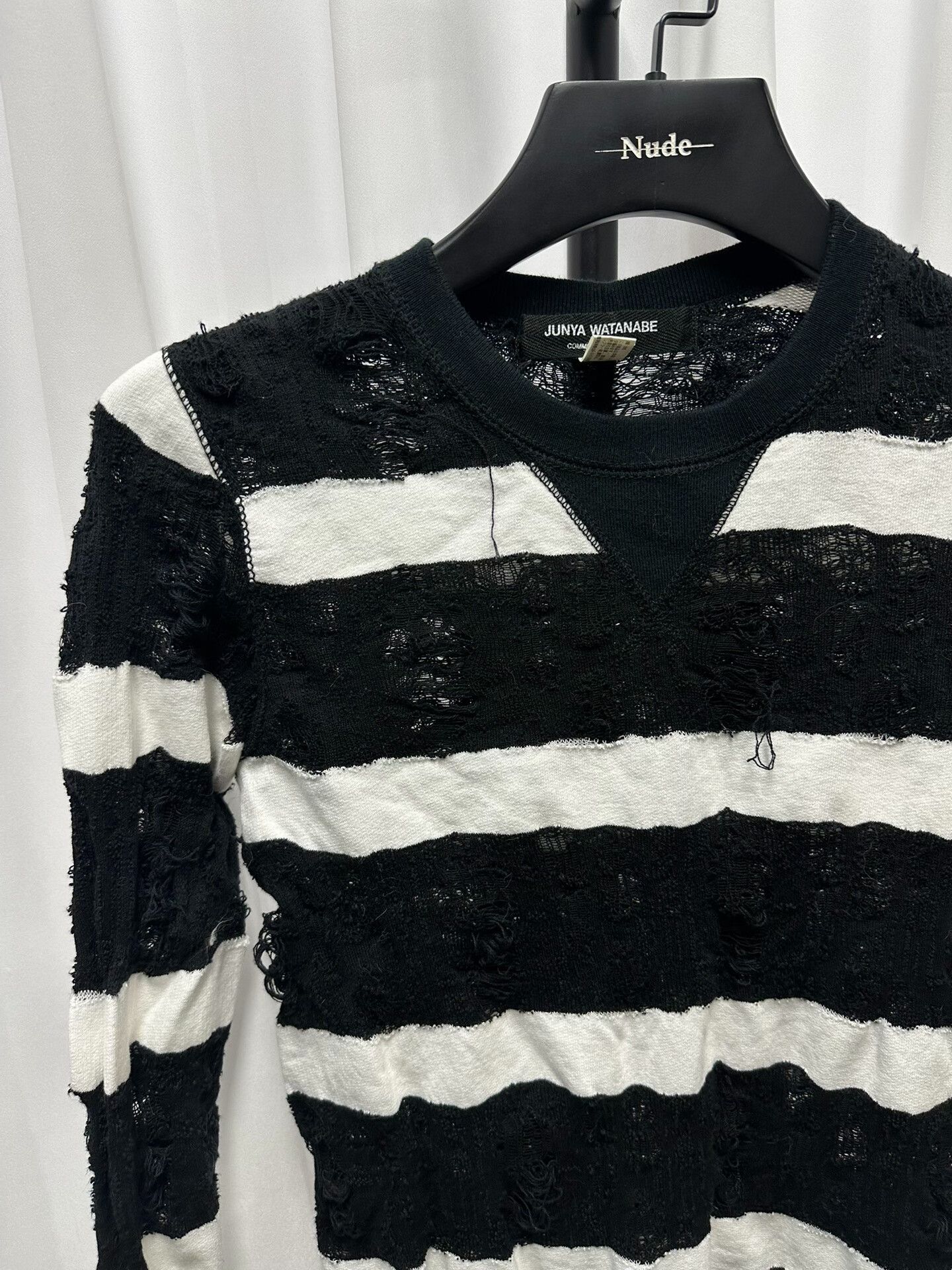 Junya Watanabe Junya Watanabe Striped Long Sleeve Top Size S / US 4 / IT 40 - 2 Thumbnail