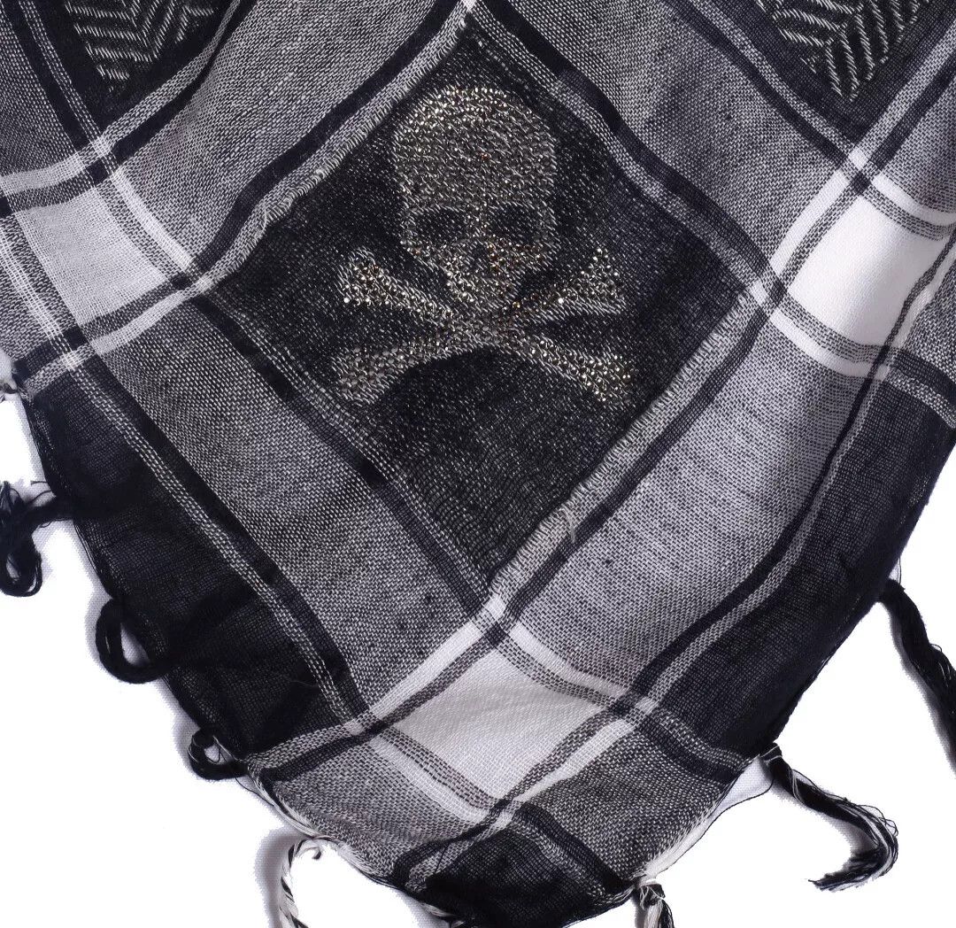 Mastermind Japan mastermind Japan MMJ Skull Swarovski Square Scarf Size ONE SIZE - 2 Thumbnail