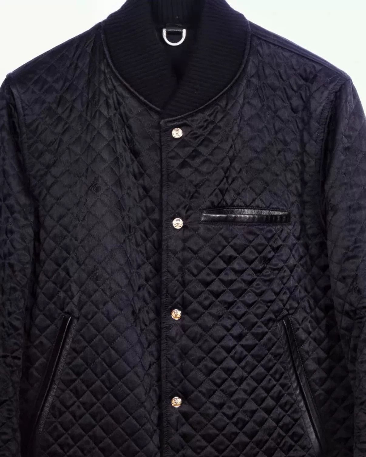 Mastermind Japan mastermind Japan Leather Sleeve Baseball Jacket Size US M / EU 48-50 / 2 - 5 Thumbnail