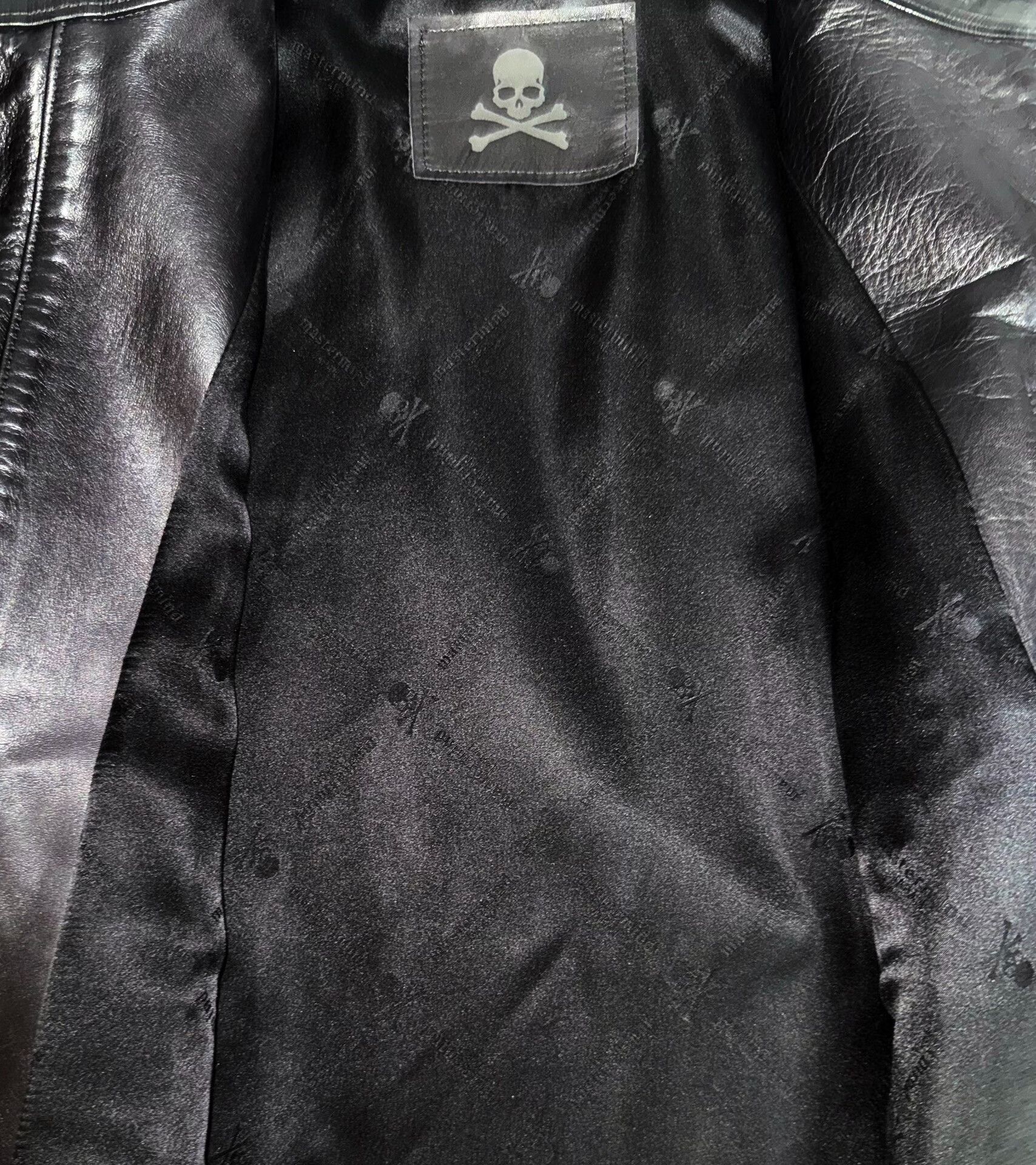 Mastermind Japan MMJ Embroidered Skull Leather Jacket Size US M / EU 48-50 / 2 - 4 Thumbnail