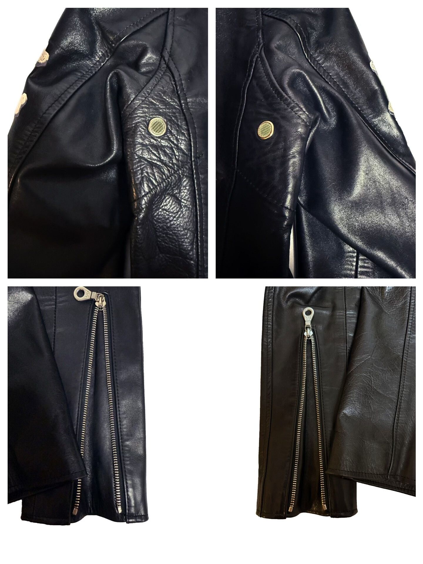 Mastermind Japan MMJ Embroidered Skull Leather Jacket Size US M / EU 48-50 / 2 - 8 Thumbnail