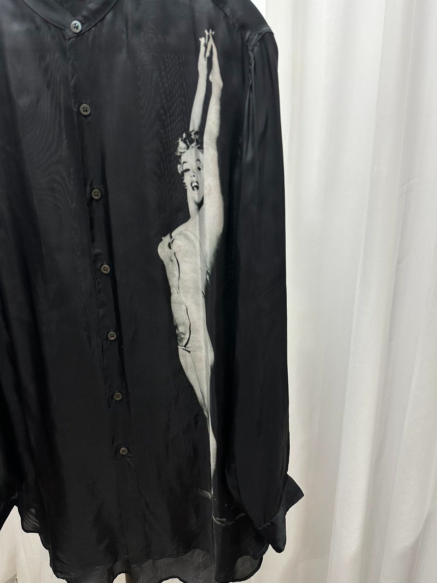 Dries Van Noten Dries Van Noten Sheer Black Shirt Size XL / US 12-14 / IT 48-50 - 2 Thumbnail