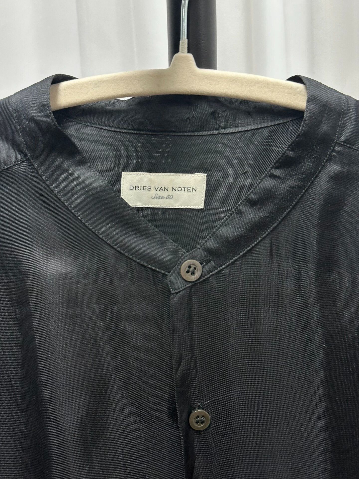 Dries Van Noten Dries Van Noten Sheer Black Shirt Size XL / US 12-14 / IT 48-50 - 4 Thumbnail