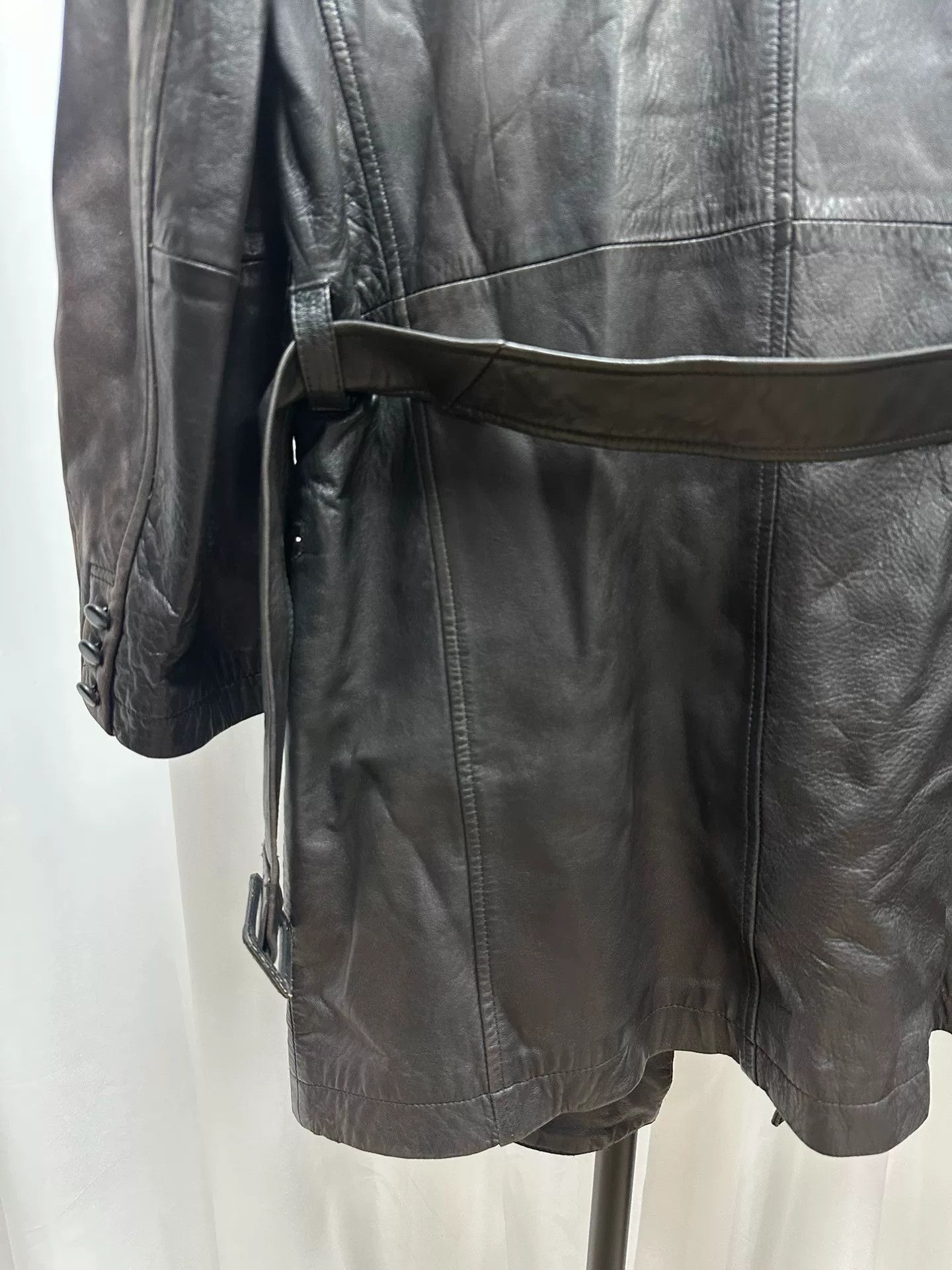 Yohji Yamamoto Yohji Yamamoto Leather Coat for Women Size US M / EU 48-50 / 2 - 7 Thumbnail