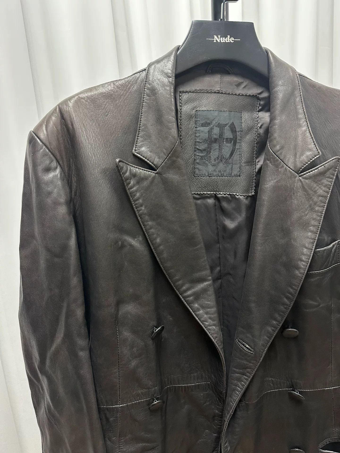 Yohji Yamamoto Yohji Yamamoto Leather Coat for Women Size US M / EU 48-50 / 2 - 2 Thumbnail