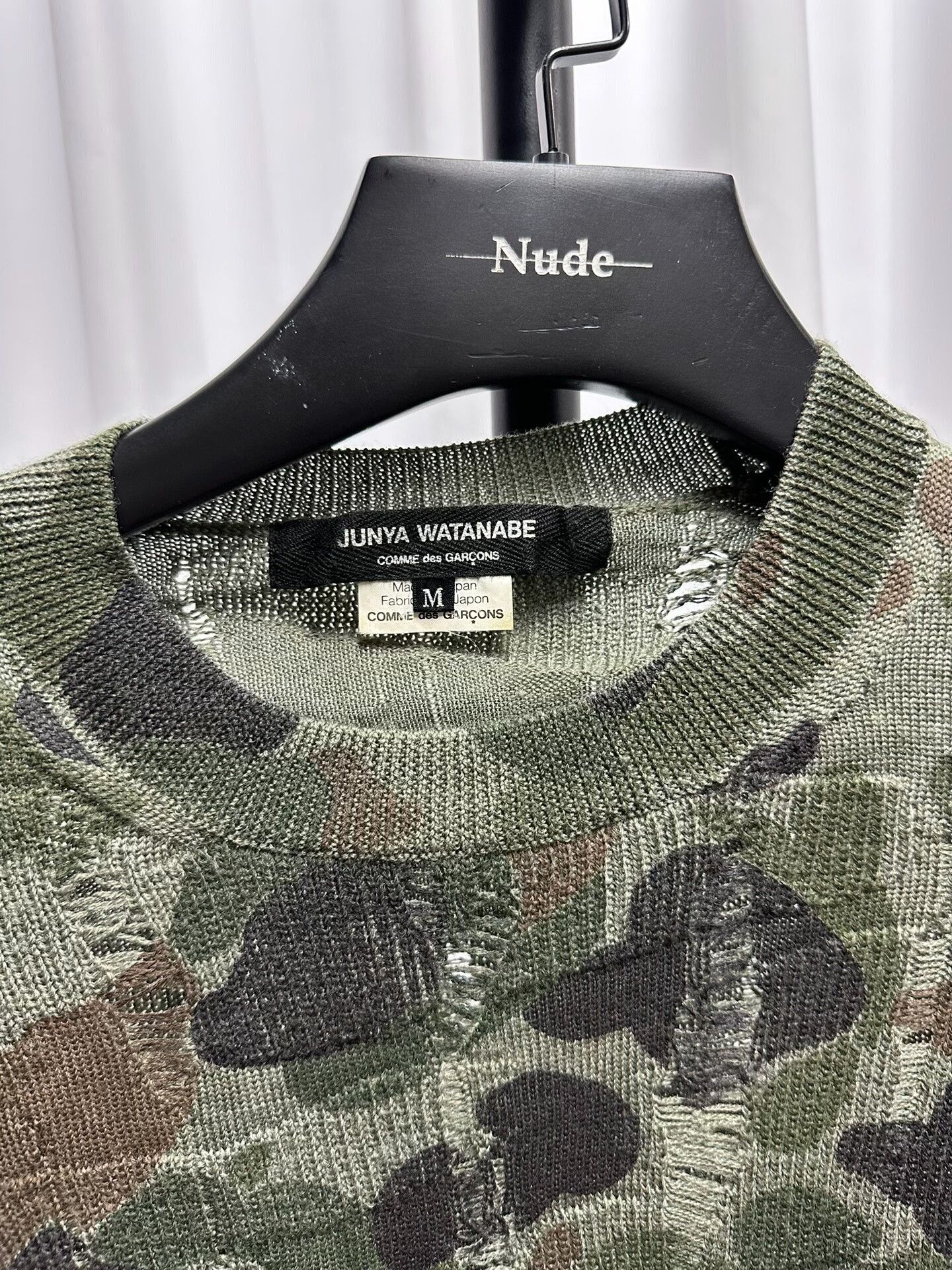 Junya Watanabe Junya Watanabe Camo Knit Sweater Size US M / EU 48-50 / 2 - 4 Thumbnail