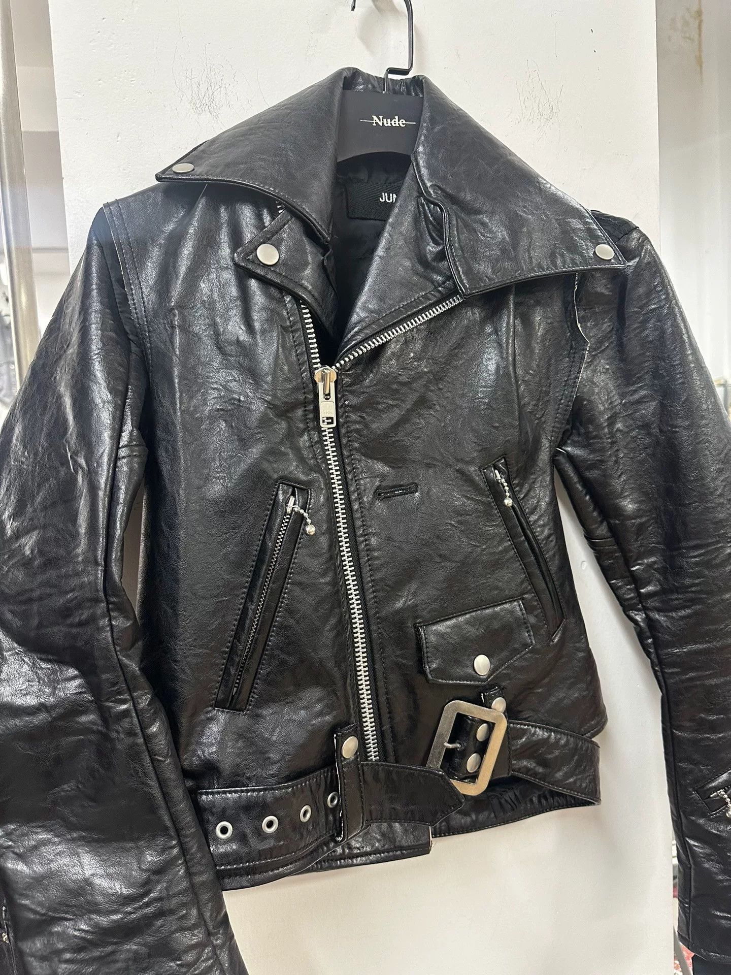 Junya Watanabe Junya Watanabe Deconstructed Black Leather Jacket Size XS / US 0-2 / IT 36-38 - 3 Thumbnail