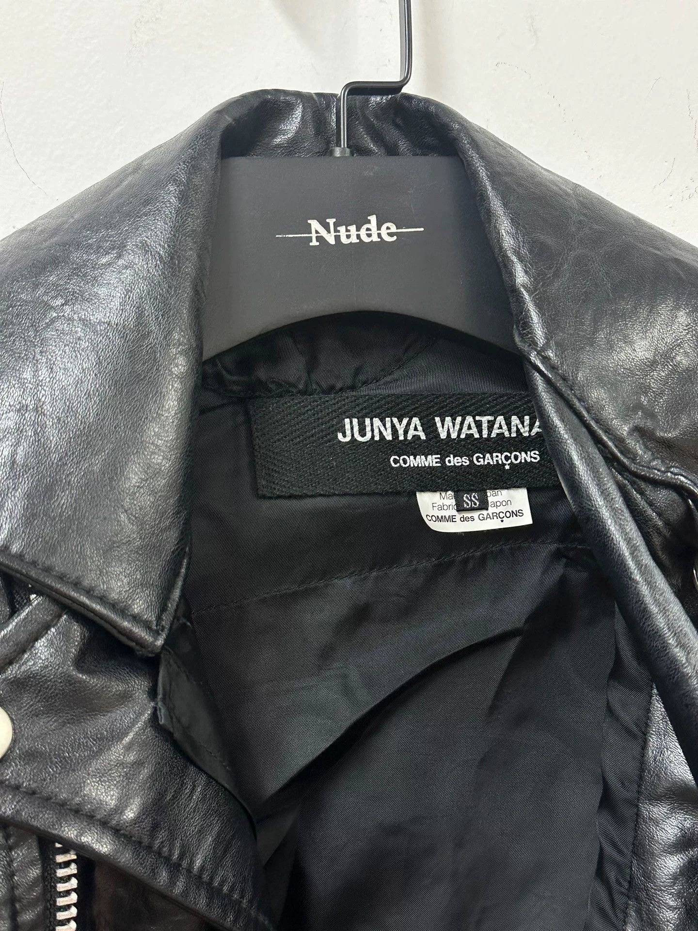Junya Watanabe Junya Watanabe Deconstructed Black Leather Jacket Size XS / US 0-2 / IT 36-38 - 6 Thumbnail