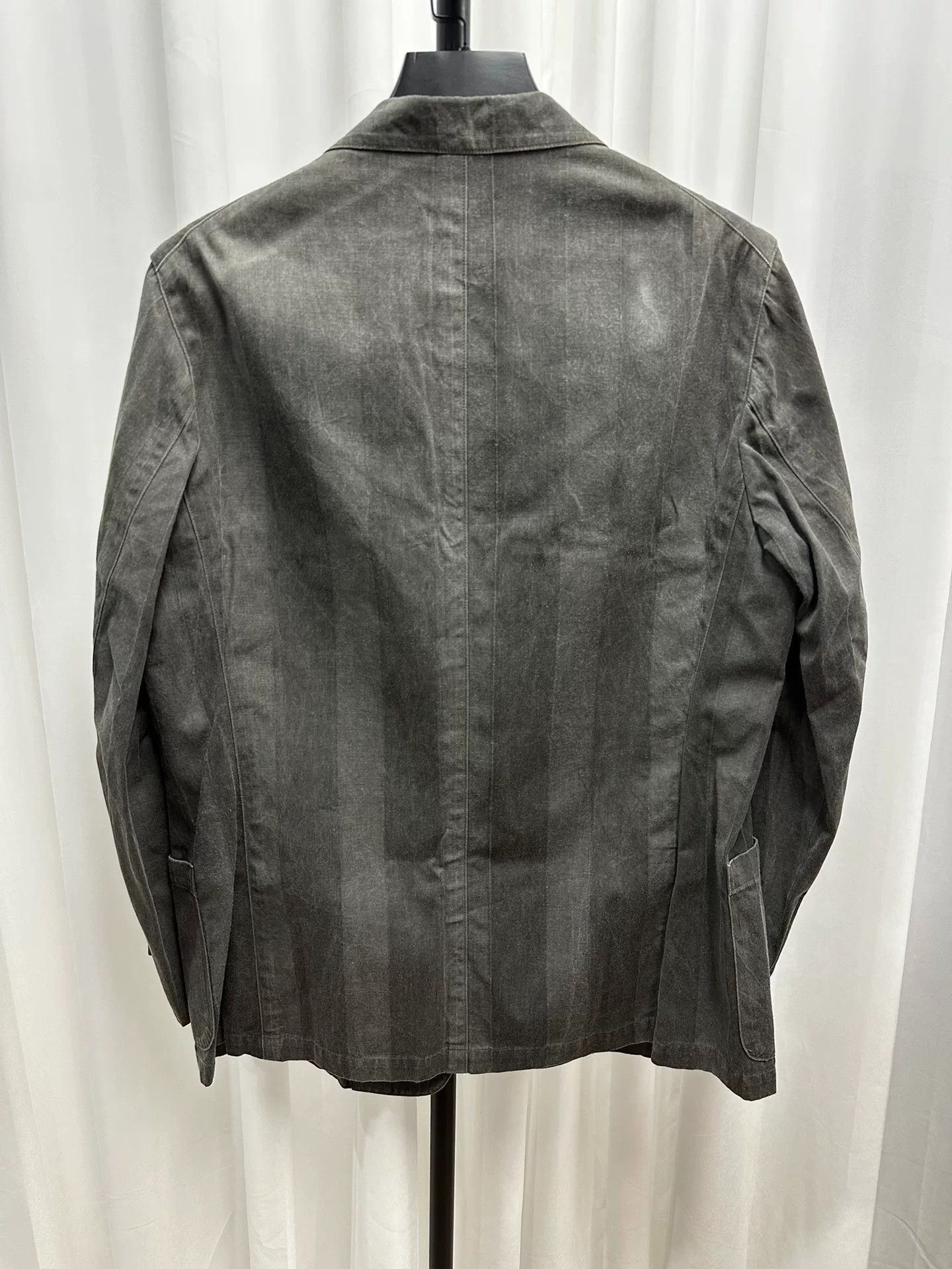 Y's for Men Yohji Yamamoto Gray Striped Suit Jacket Size US M / EU 48-50 / 2 - 4 Thumbnail