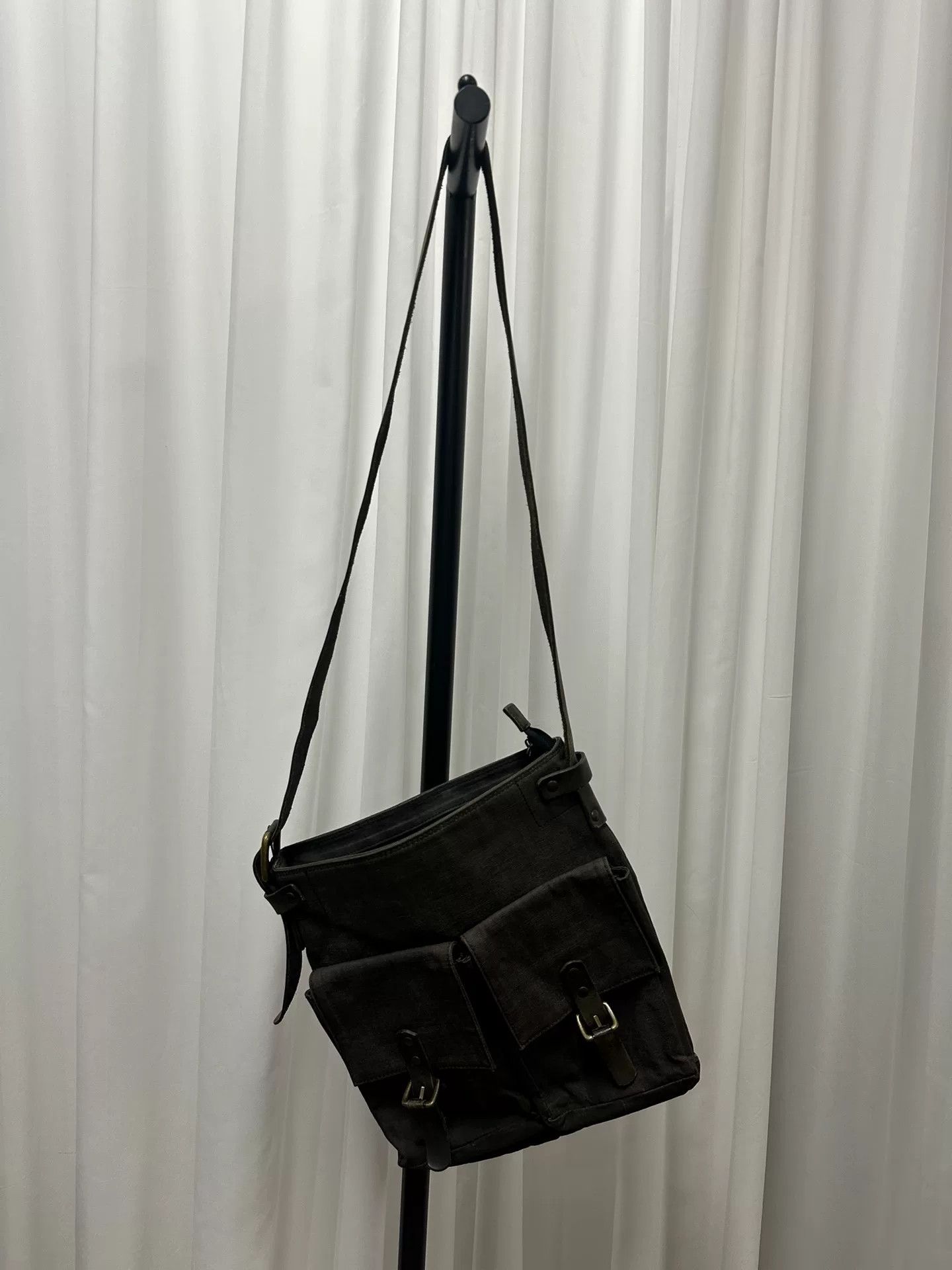 Dries Van Noten Dries Van Noten Messenger Bag in Dark Gray Size ONE SIZE - 5 Thumbnail