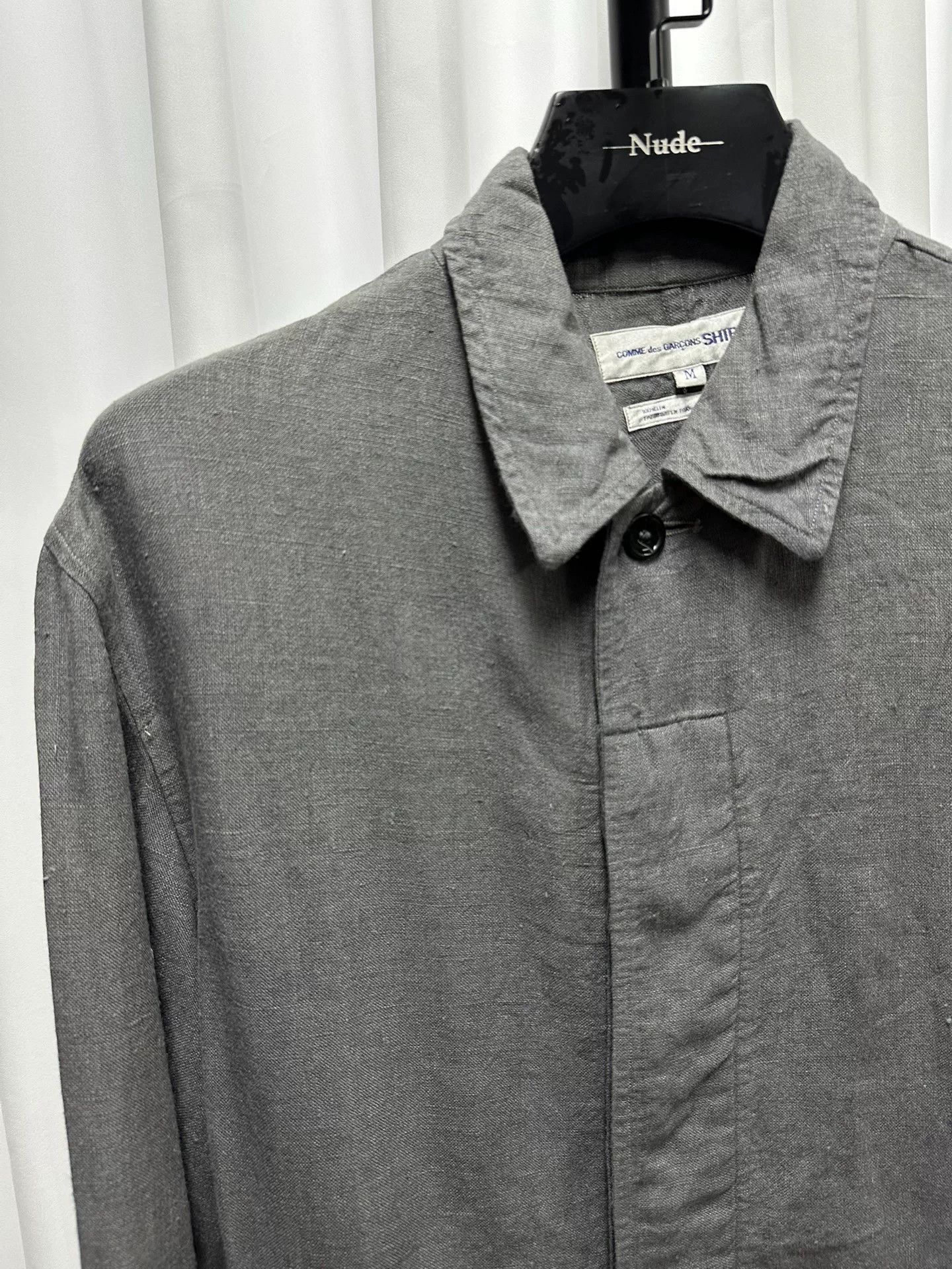 Comme des Garcons Comme des Garcons Gray Linen Jacket Size US M / EU 48-50 / 2 - 2 Thumbnail