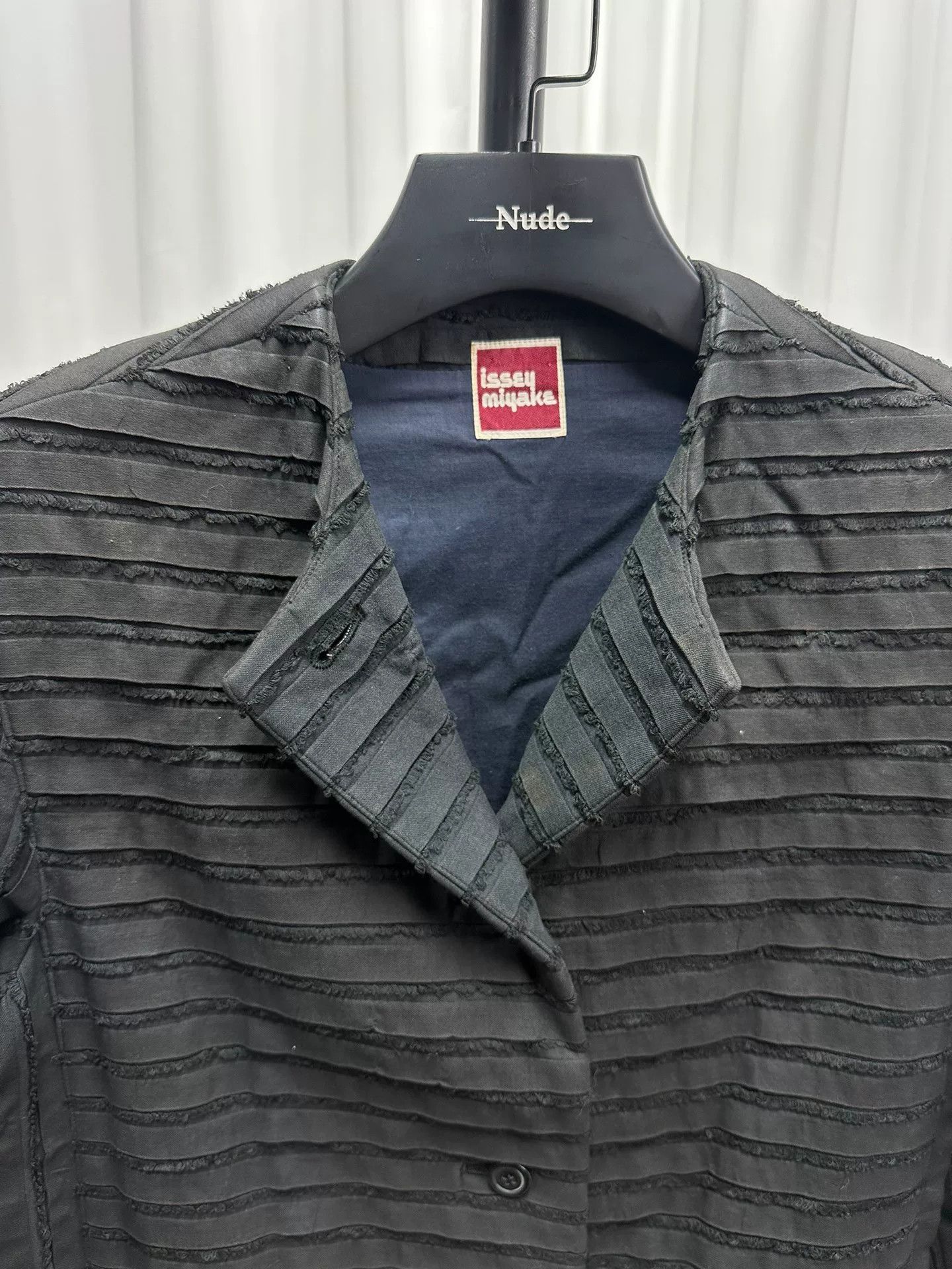 Issey Miyake Issey Miyake 1970s Pleated Black Jacket Size US M / EU 48-50 / 2 - 7 Thumbnail