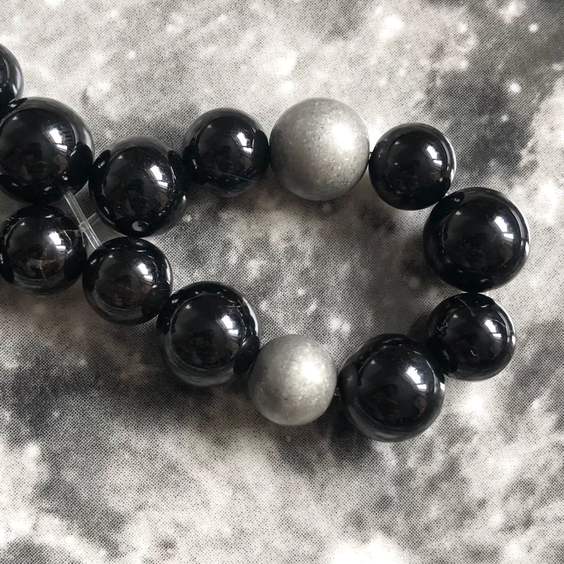 Yohji Yamamoto Yohji Yamamoto SYTE Black Onyx Bracelet Size ONE SIZE - 7 Thumbnail