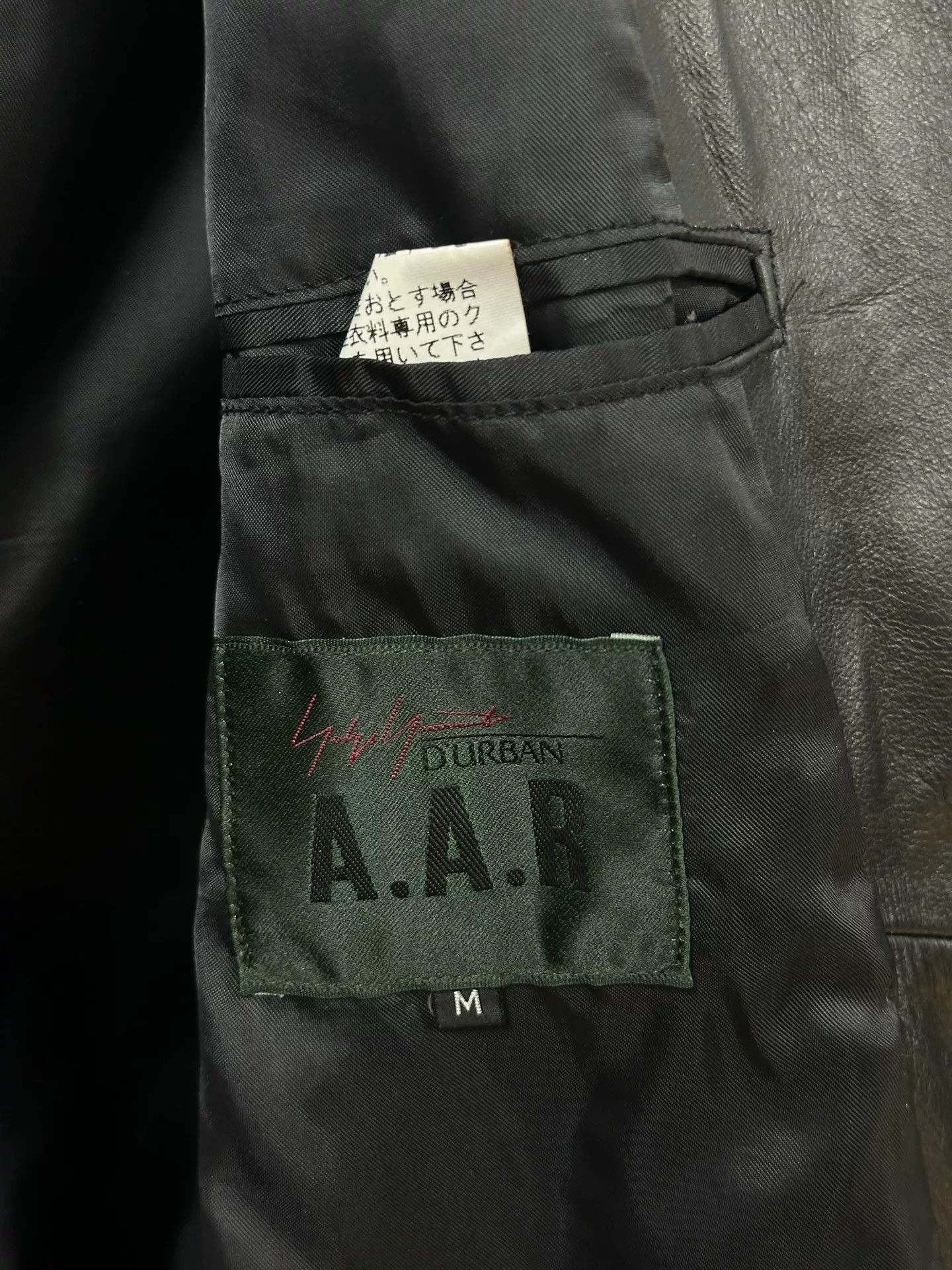 Yohji Yamamoto Yohji Yamamoto Black Leather Jacket Size US M / EU 48-50 / 2 - 8 Thumbnail
