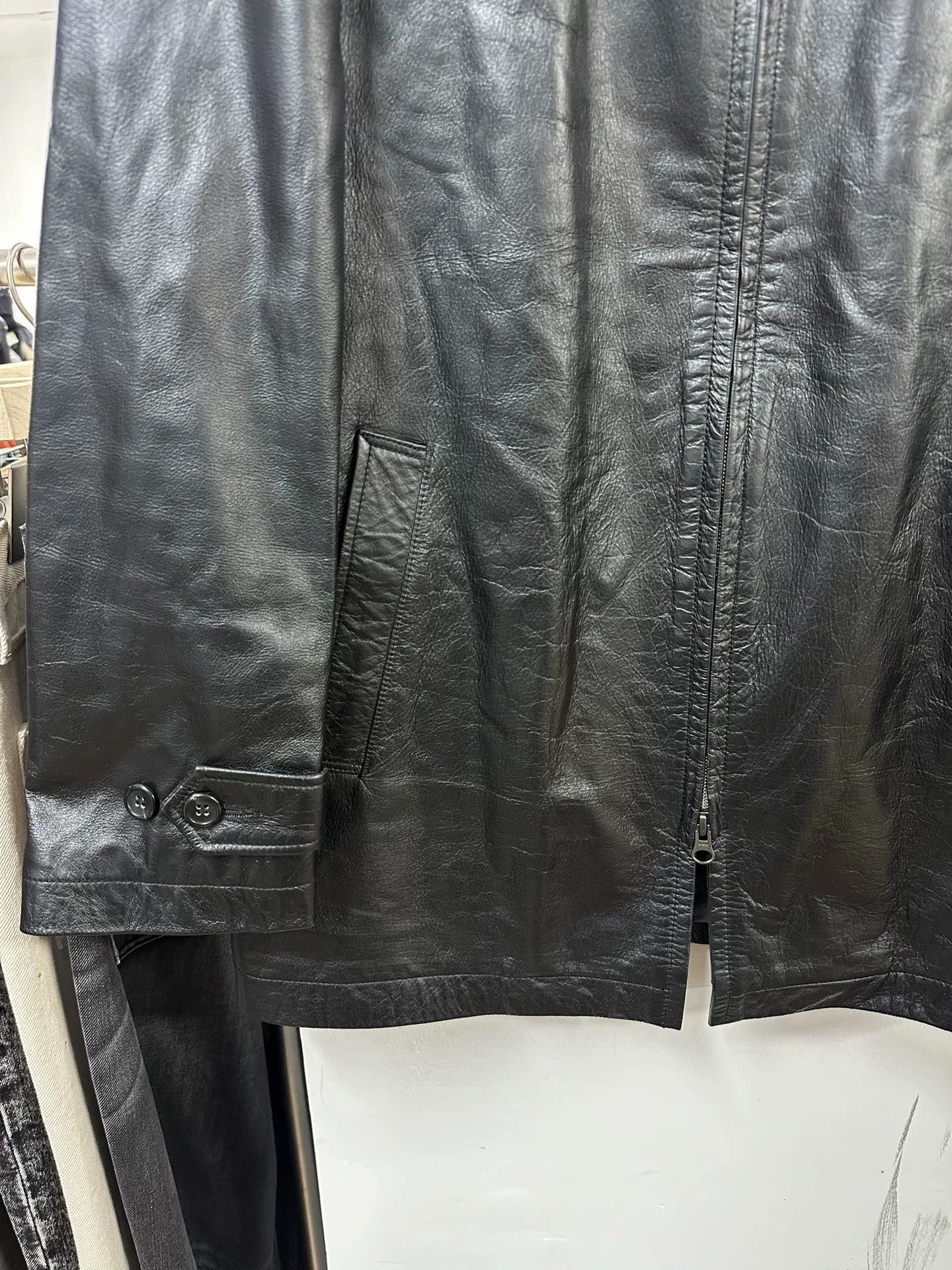 Yohji Yamamoto Yohji Yamamoto Black Leather Jacket Size US M / EU 48-50 / 2 - 4 Thumbnail