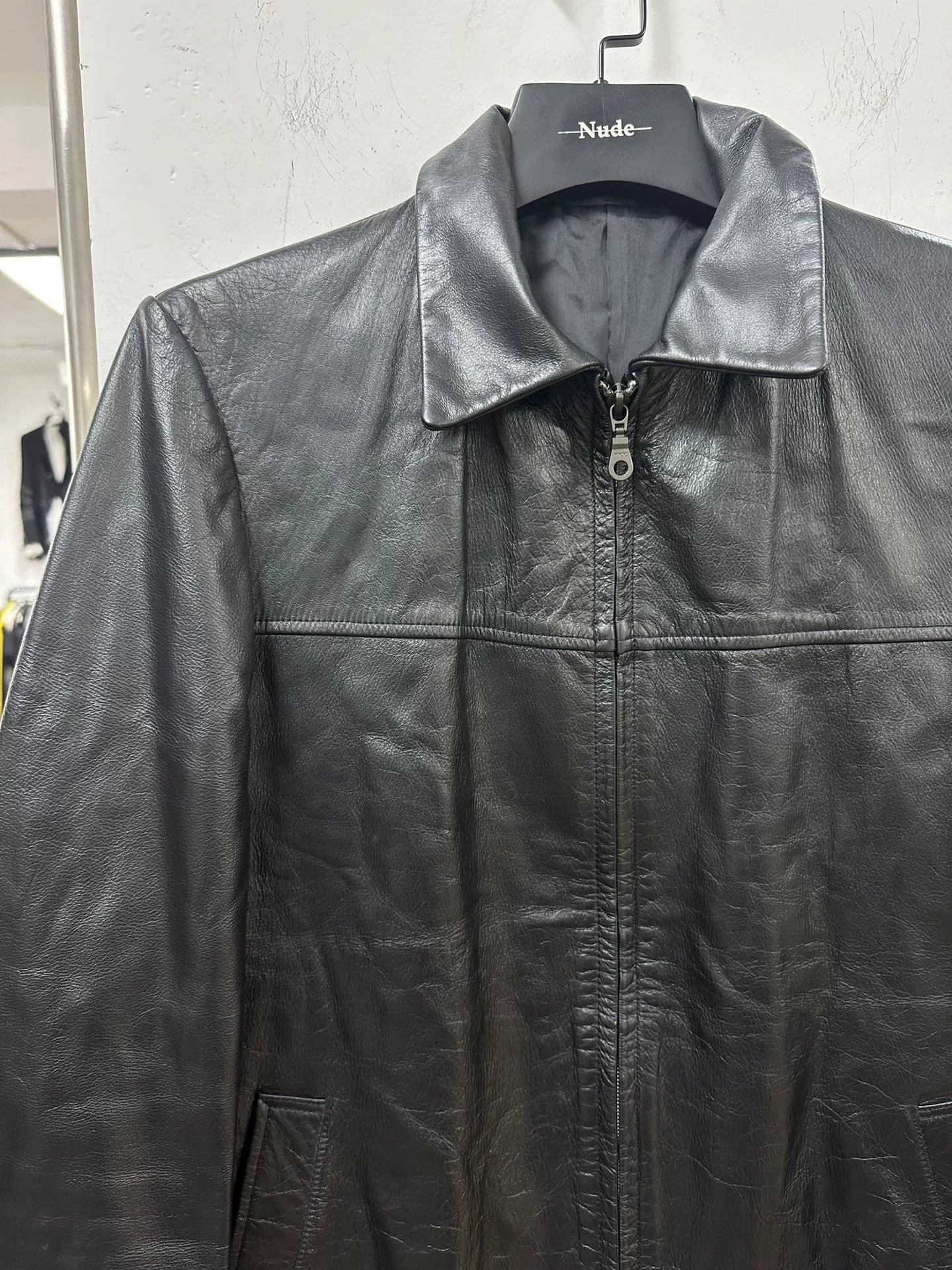 Yohji Yamamoto Yohji Yamamoto Black Leather Jacket Size US M / EU 48-50 / 2 - 3 Thumbnail