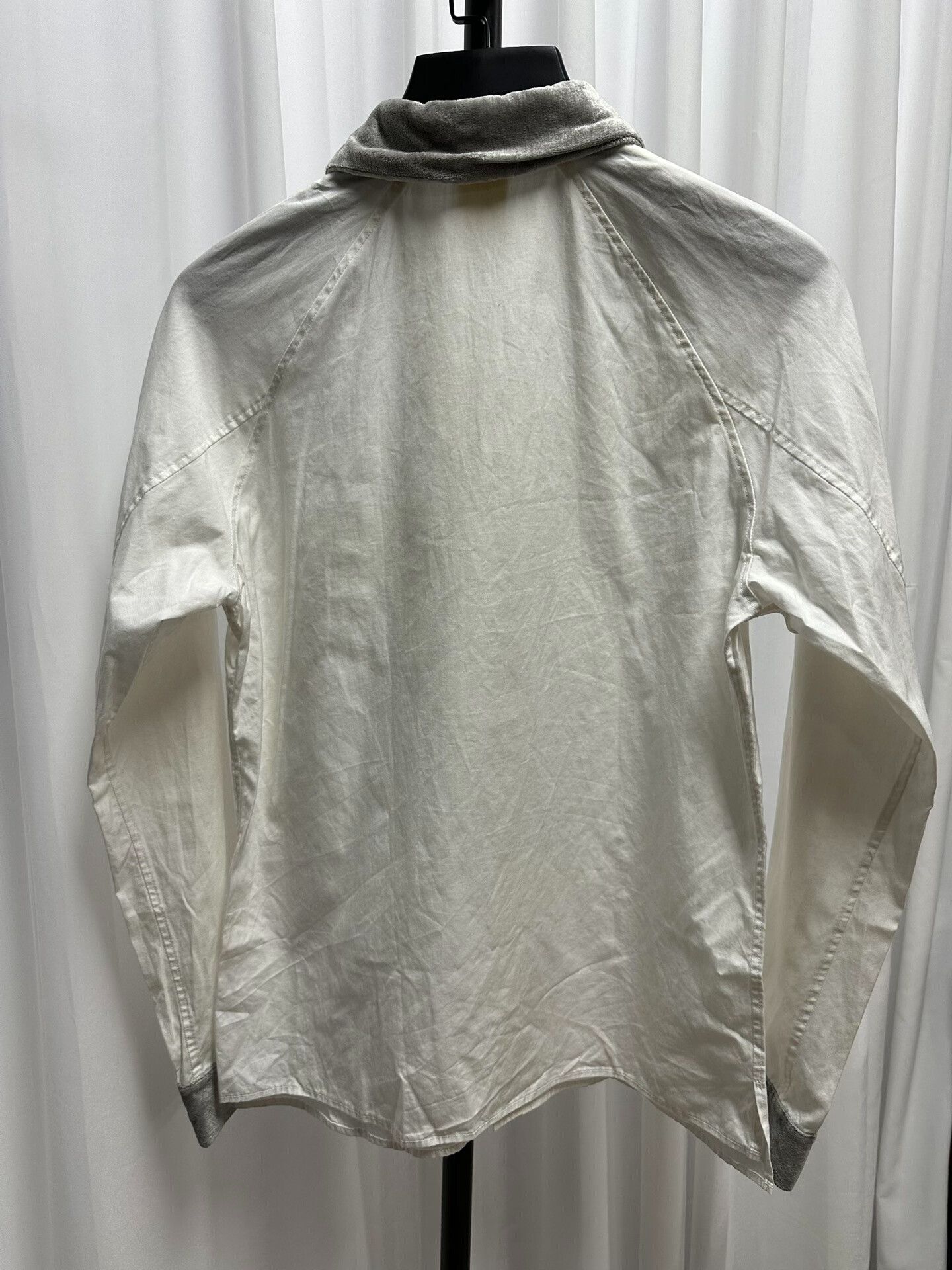 Y's Yohji Yamamoto Y's Velvet Panel Shirt Size US L / EU 52-54 / 3 - 4 Thumbnail