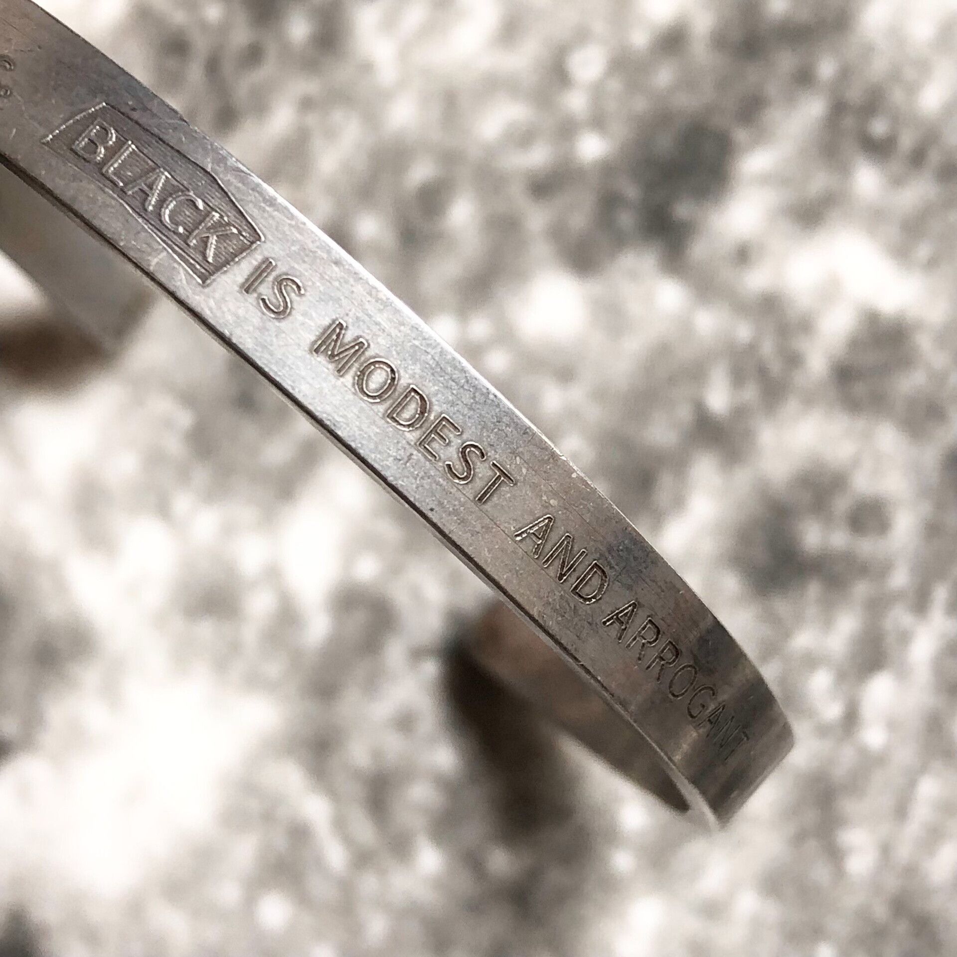 Yohji Yamamoto Yohji Yamamoto SYTE Brass Quote Bracelet Size ONE SIZE - 5 Thumbnail