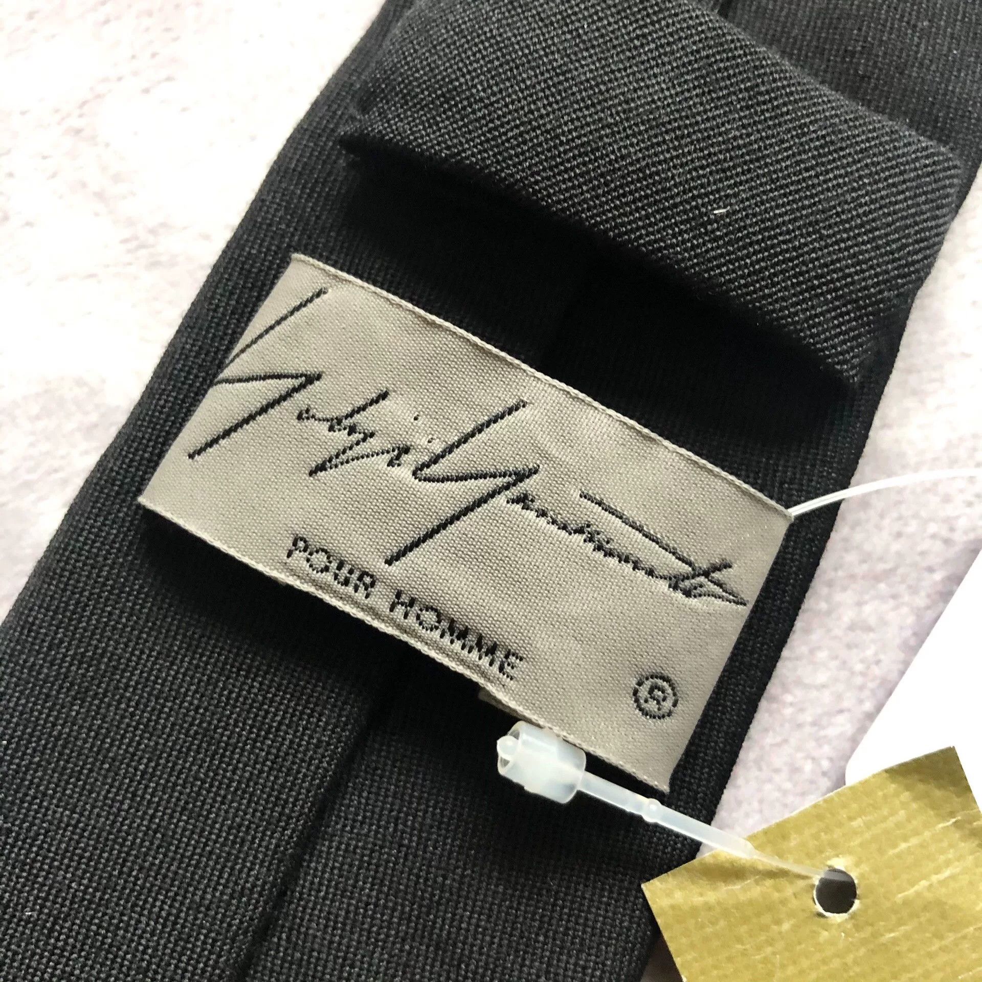 Yohji Yamamoto Yohji Yamamoto Pour Homme Embroidered Tie Size ONE SIZE - 7 Thumbnail