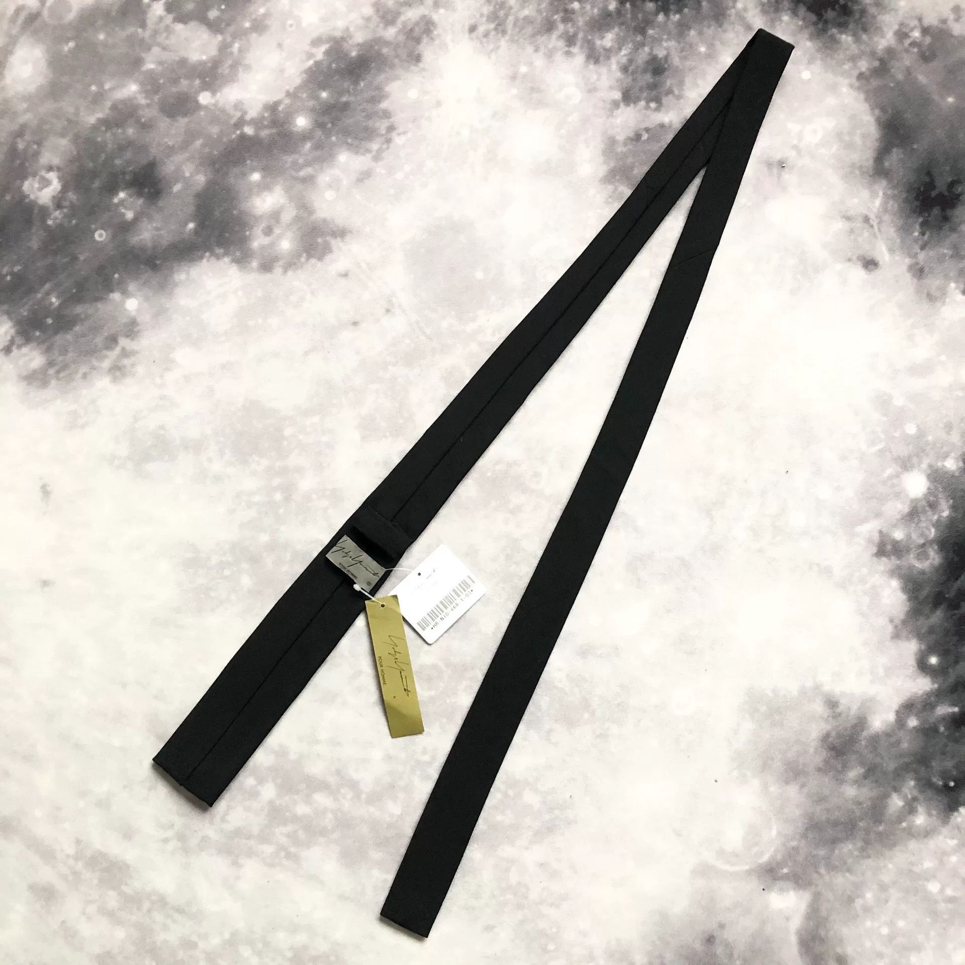 Yohji Yamamoto Yohji Yamamoto Pour Homme Embroidered Tie Size ONE SIZE - 5 Thumbnail