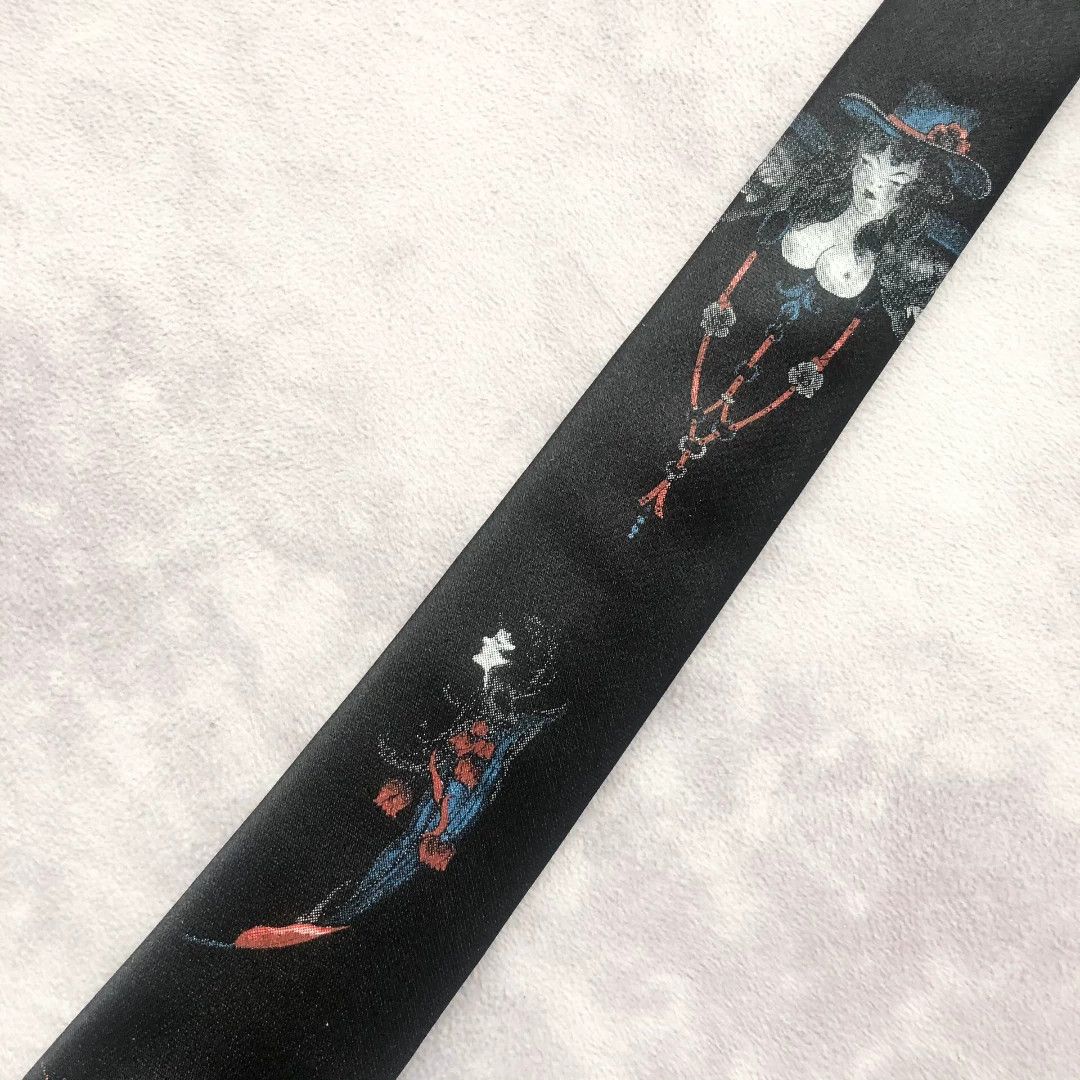 Yohji Yamamoto Yohji Yamamoto SYTE Tattoo Silk Tie Size ONE SIZE - 3 Thumbnail