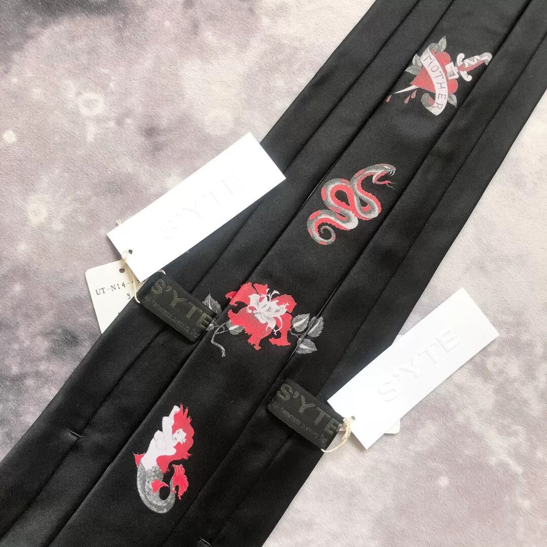 Yohji Yamamoto Yohji Yamamoto SYTE Silk Tie Size ONE SIZE - 5 Thumbnail