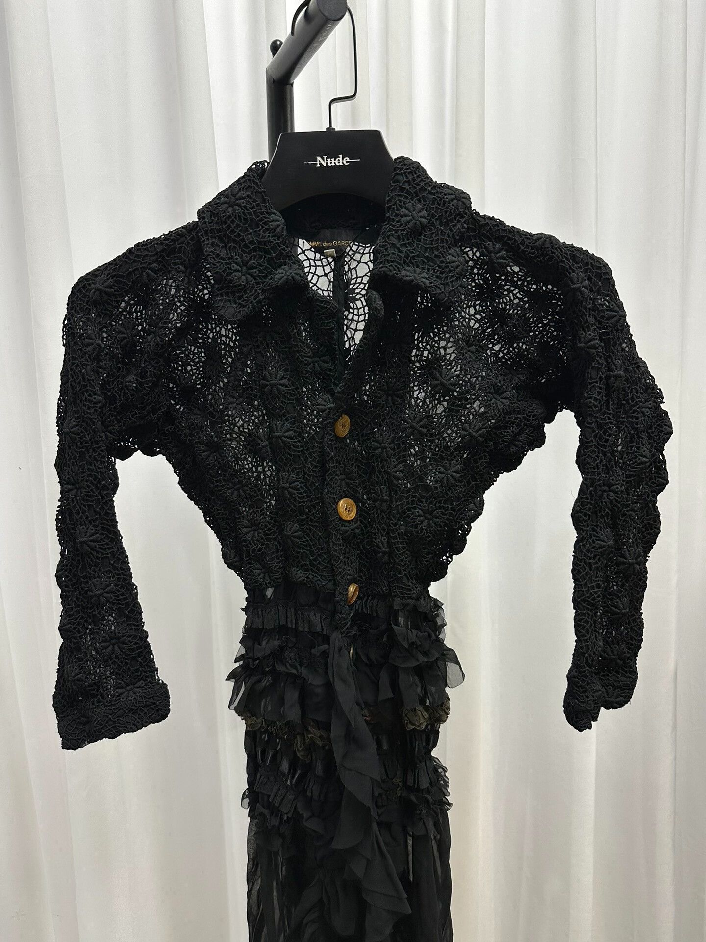 Comme des Garcons Comme des Garçons Black Lace Dress Size S / US 4 / IT 40 - 2 Thumbnail