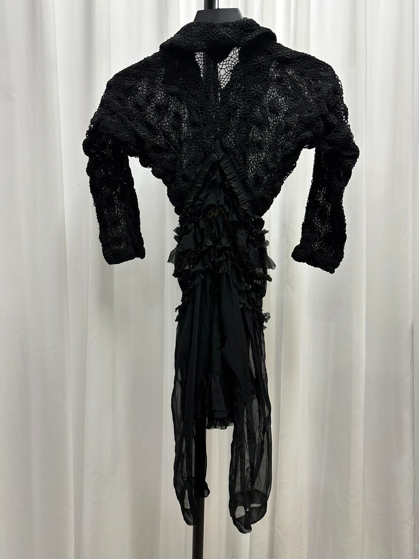 Comme des Garcons Comme des Garçons Black Lace Dress Size S / US 4 / IT 40 - 5 Thumbnail