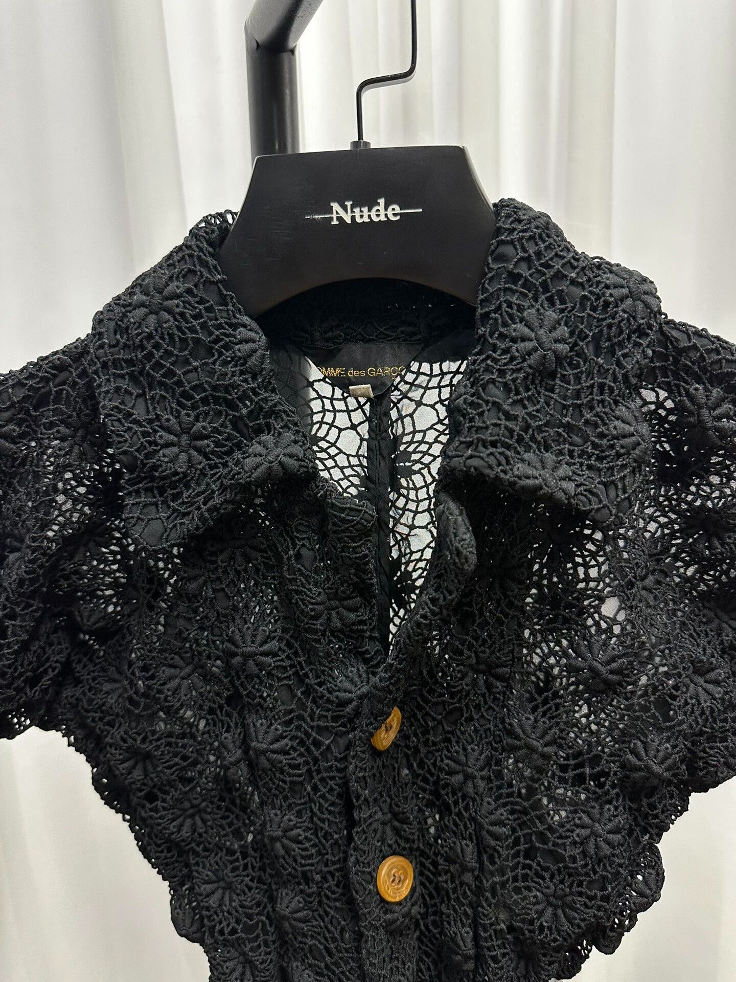 Comme des Garcons Comme des Garçons Black Lace Dress Size S / US 4 / IT 40 - 4 Thumbnail