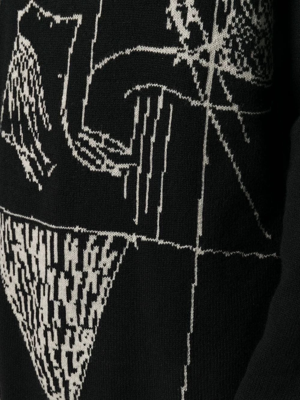 Yohji Yamamoto Yohji Yamamoto 20AW Abstract Knit Turtleneck Size US L / EU 52-54 / 3 - 3 Thumbnail