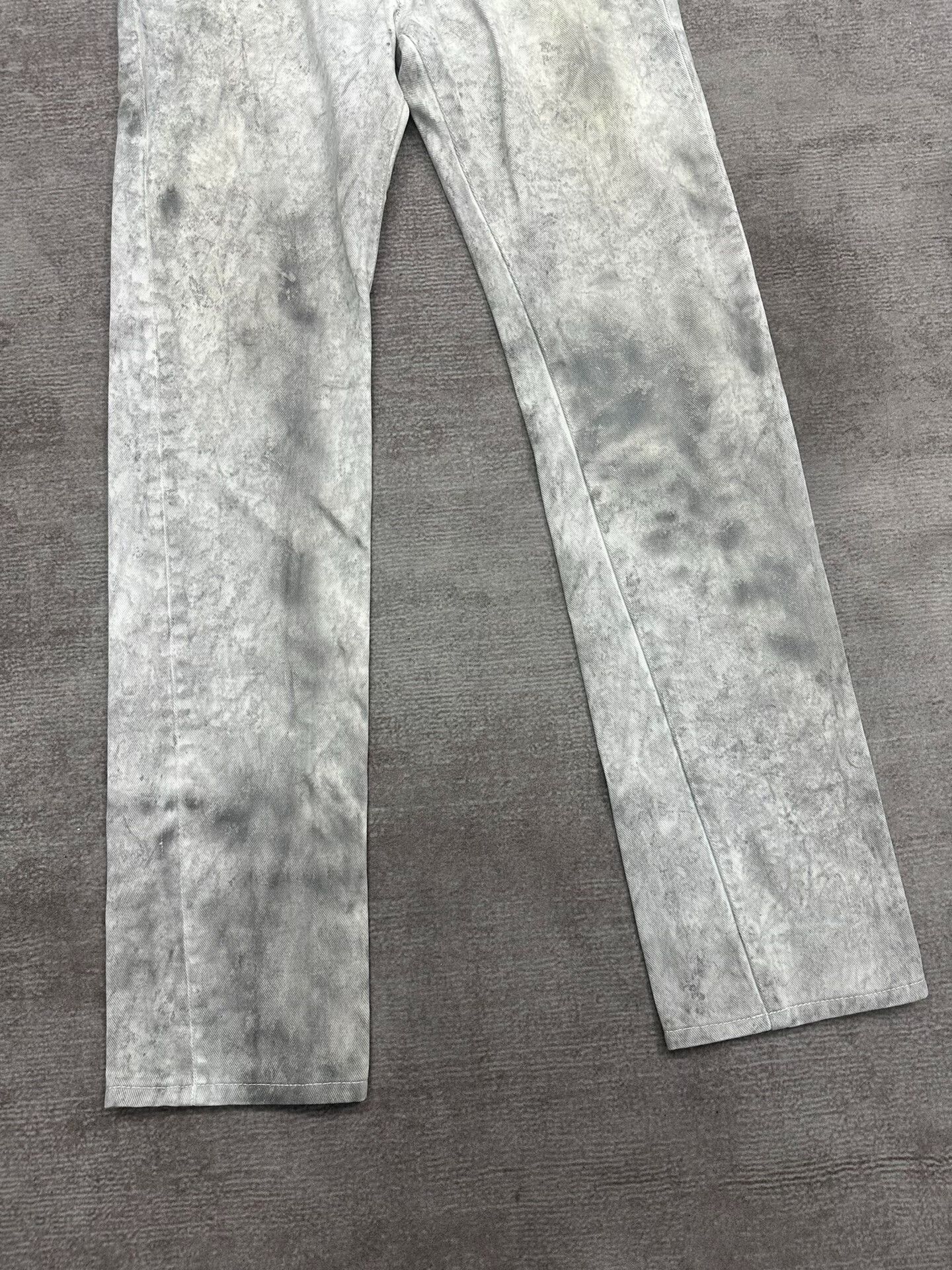 Dior Dior Homme Distressed White Denim Trousers Size US 29 - 4 Thumbnail
