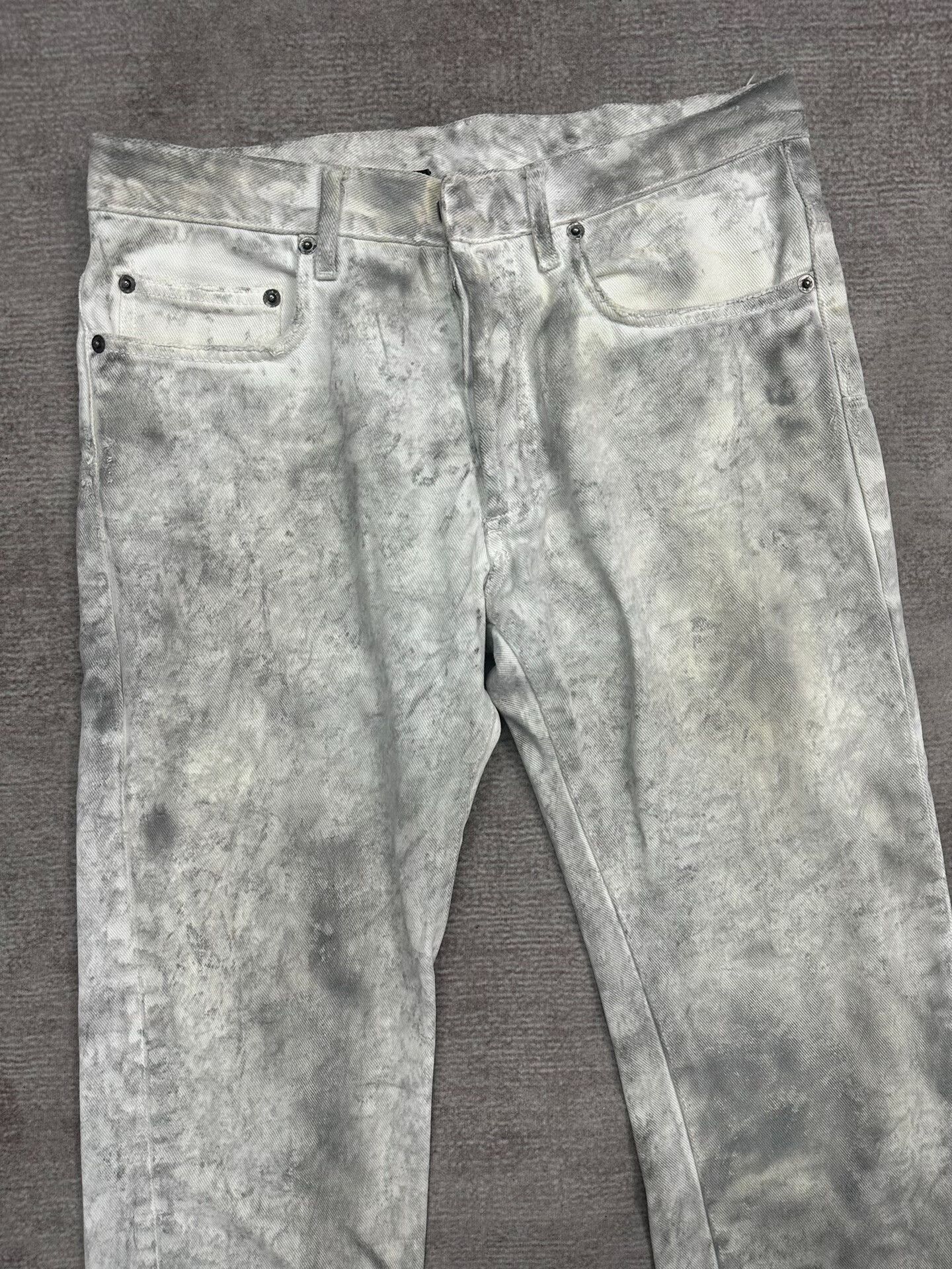 Dior Dior Homme Distressed White Denim Trousers Size US 29 - 2 Thumbnail