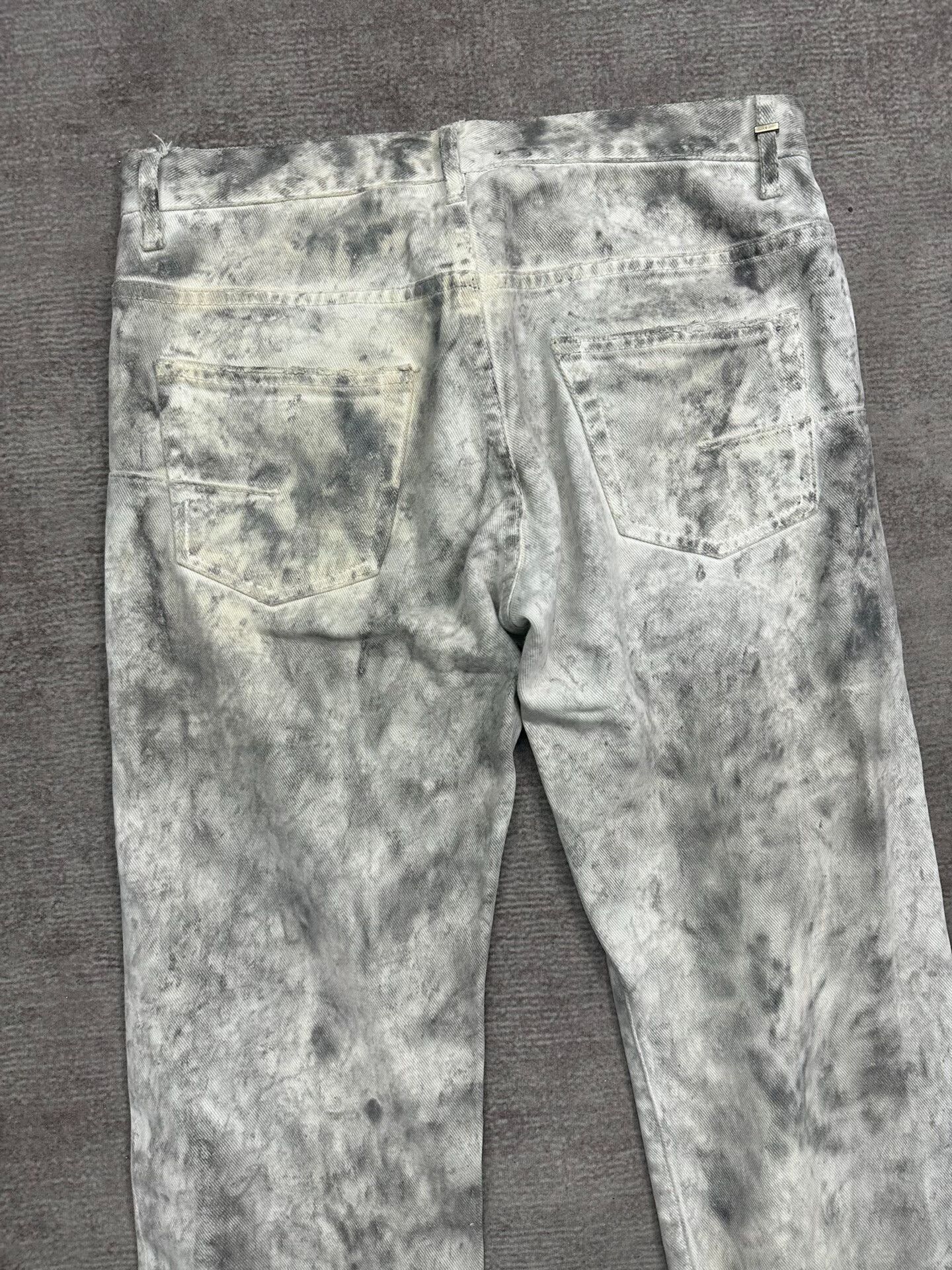 Dior Dior Homme Distressed White Denim Trousers Size US 29 - 6 Thumbnail