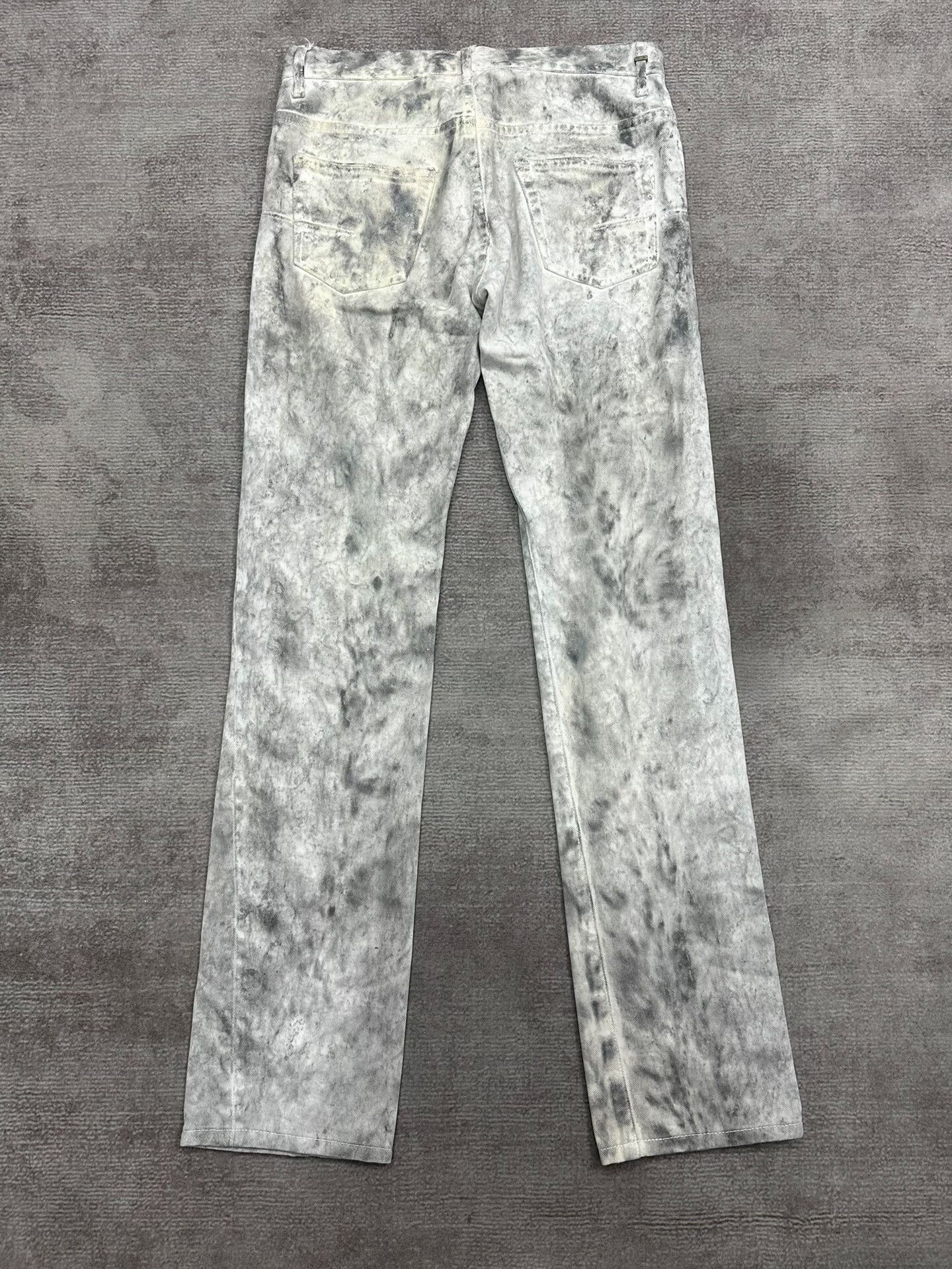 Dior Dior Homme Distressed White Denim Trousers Size US 29 - 5 Thumbnail