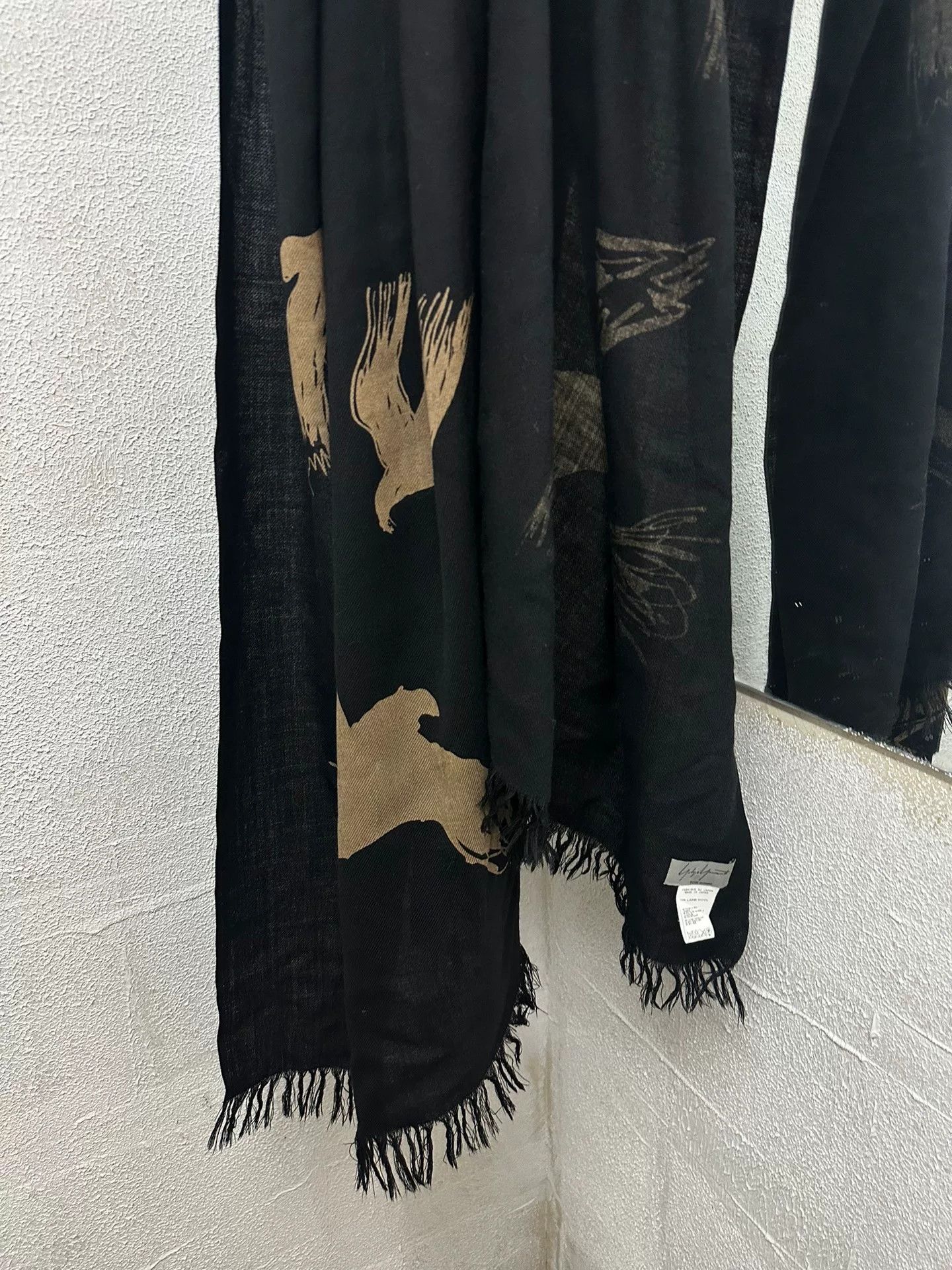 Yohji Yamamoto Yohji Yamamoto Pour Homme Raven Scarf Size ONE SIZE - 3 Thumbnail