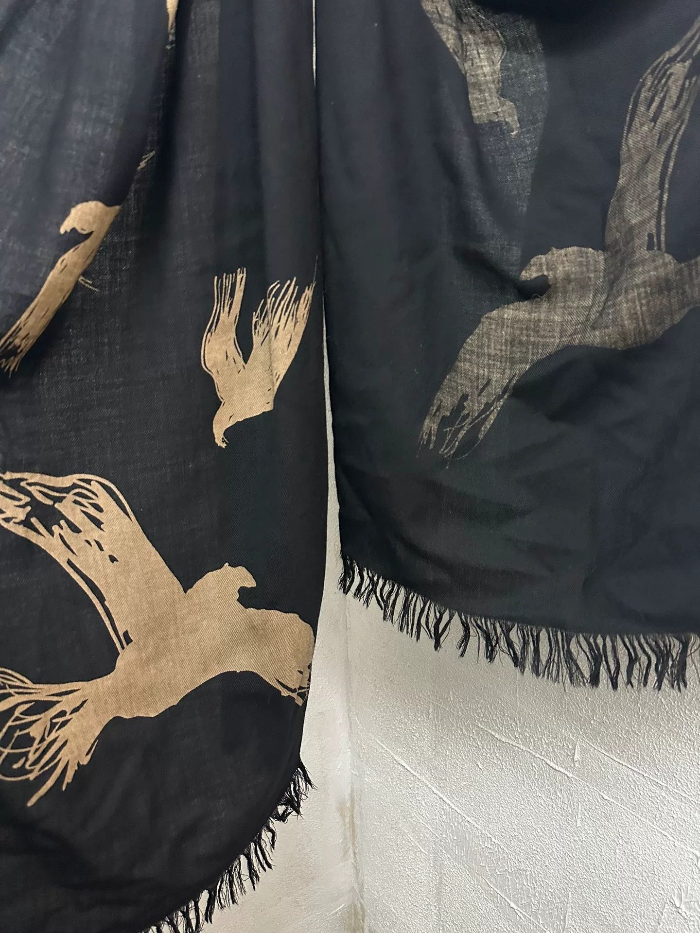 Yohji Yamamoto Yohji Yamamoto Pour Homme Raven Scarf Size ONE SIZE - 4 Thumbnail
