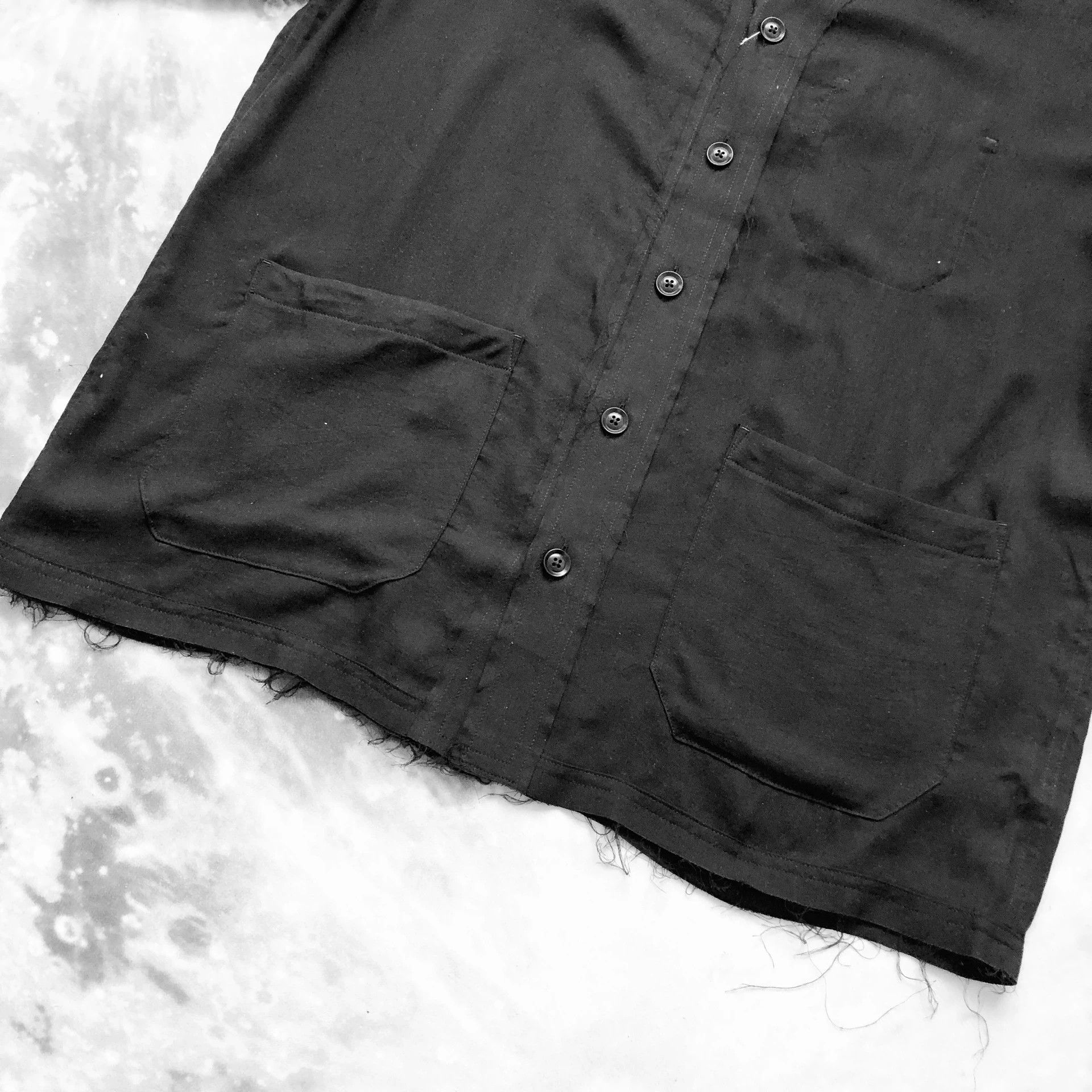 Yohji Yamamoto Yohji Yamamoto SYTE CityBoy Raw Edge Shirt Size US L / EU 52-54 / 3 - 4 Thumbnail