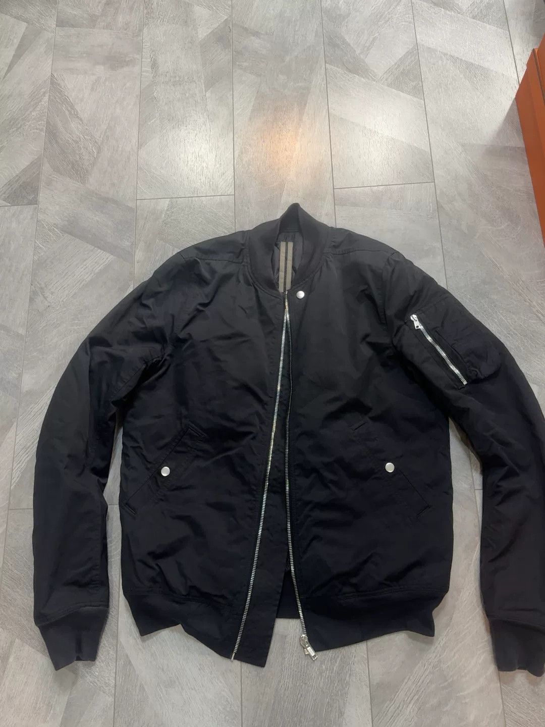 Rick Owens Drkshdw Rick Owens DRKSHDW Black MA1 Flight Jacket Size US M / EU 48-50 / 2 - 2 Thumbnail