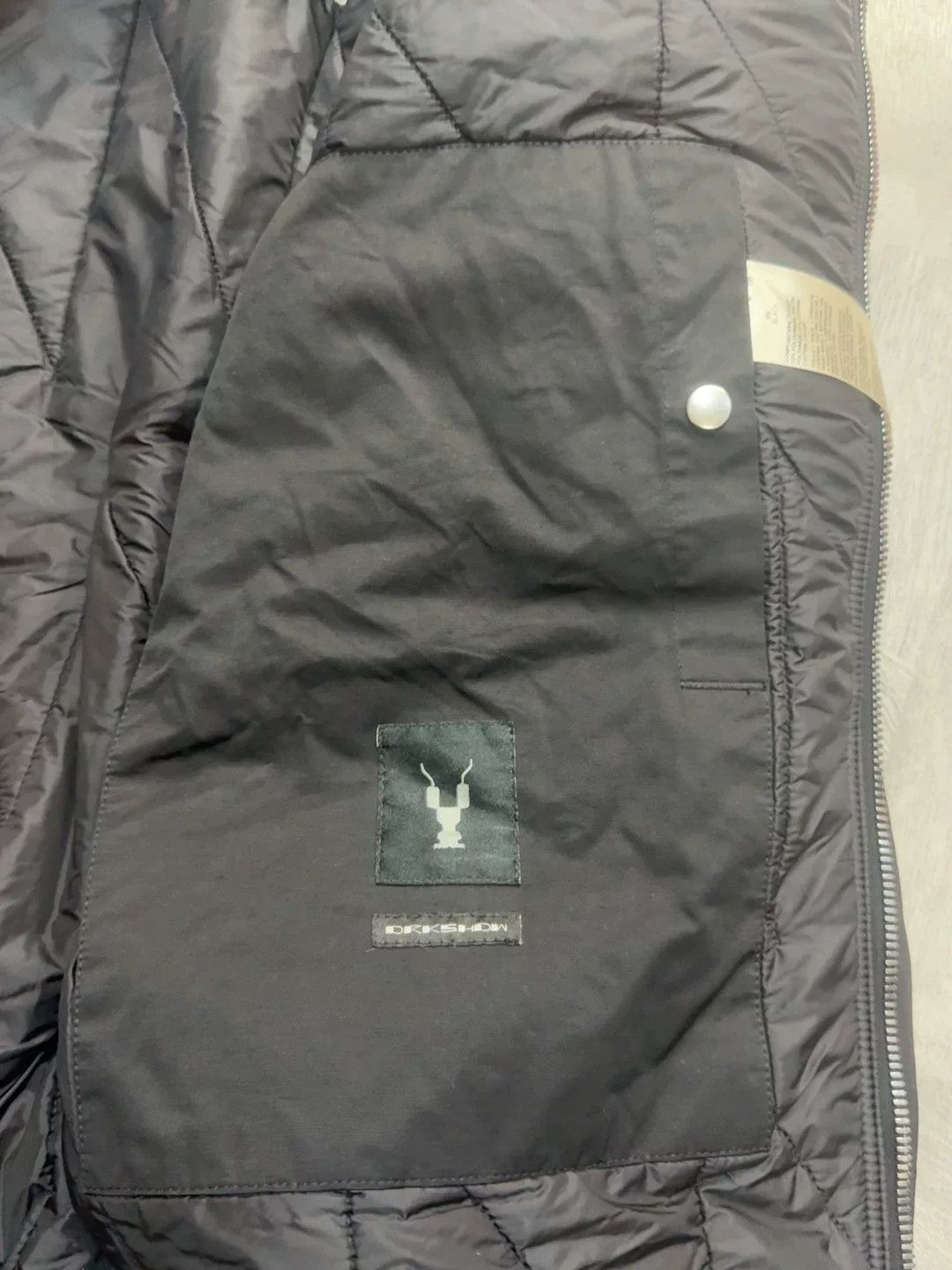 Rick Owens Drkshdw Rick Owens DRKSHDW Black MA1 Flight Jacket Size US M / EU 48-50 / 2 - 9 Thumbnail
