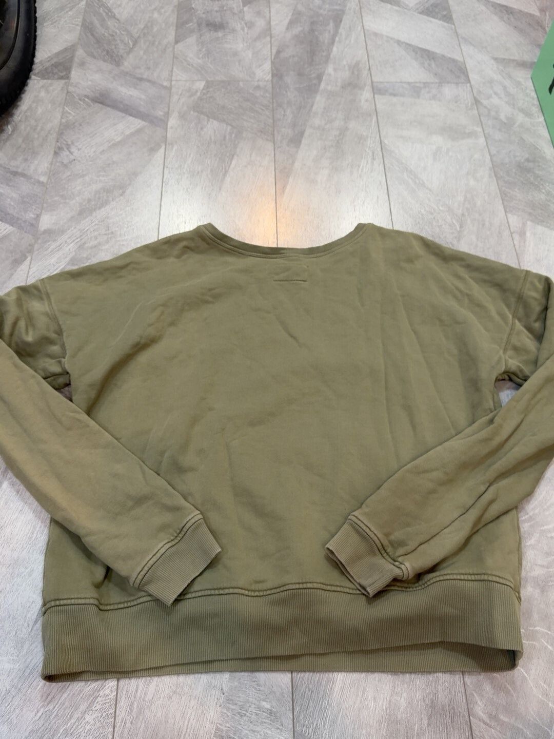Greg Lauren Vintage Green Cotton Sweatshirt Size US L / EU 52-54 / 3 - 6 Thumbnail