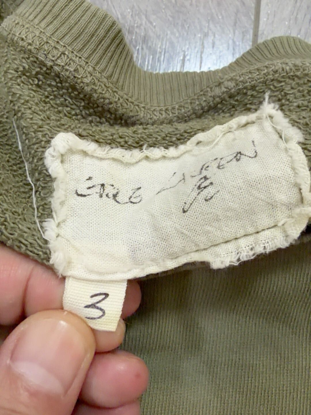 Greg Lauren Vintage Green Cotton Sweatshirt Size US L / EU 52-54 / 3 - 4 Thumbnail